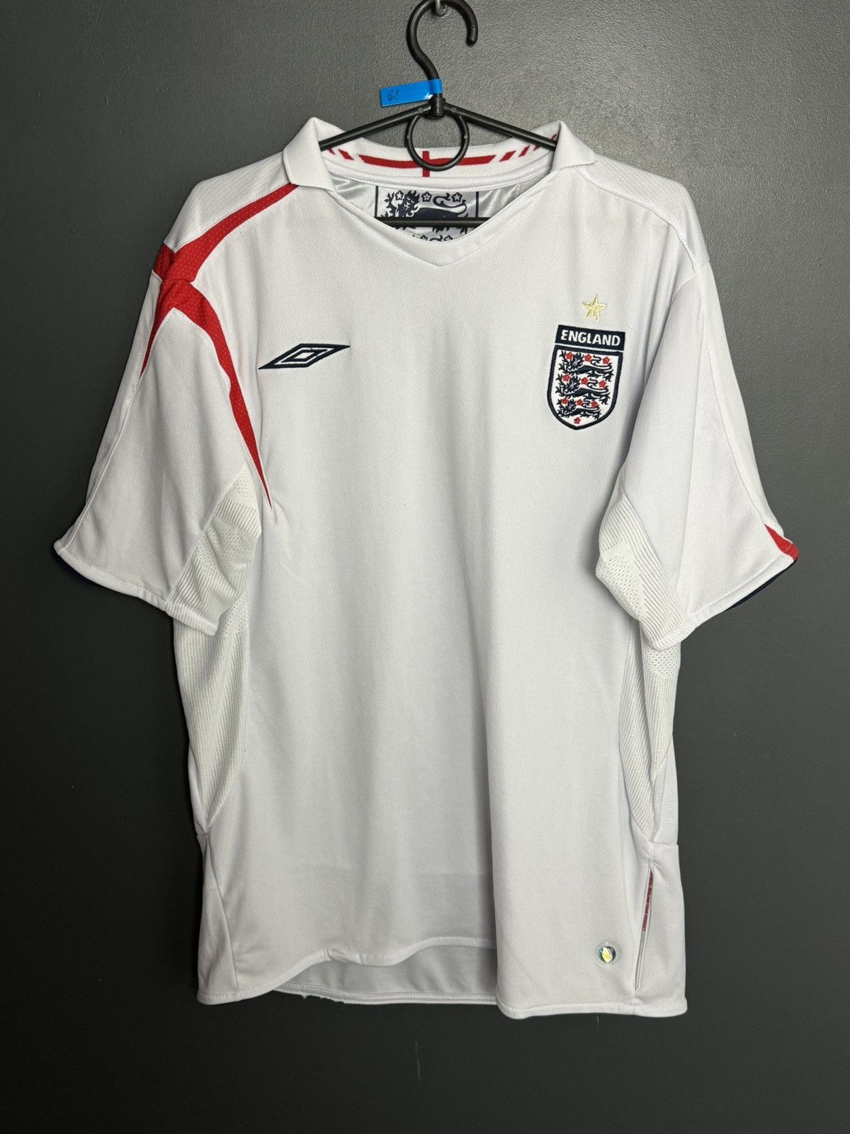 Umbro England National Team 05/07 Home Football Soccer Jersey Size US L / EU 52-54 / 3 - 1 Thumbnail