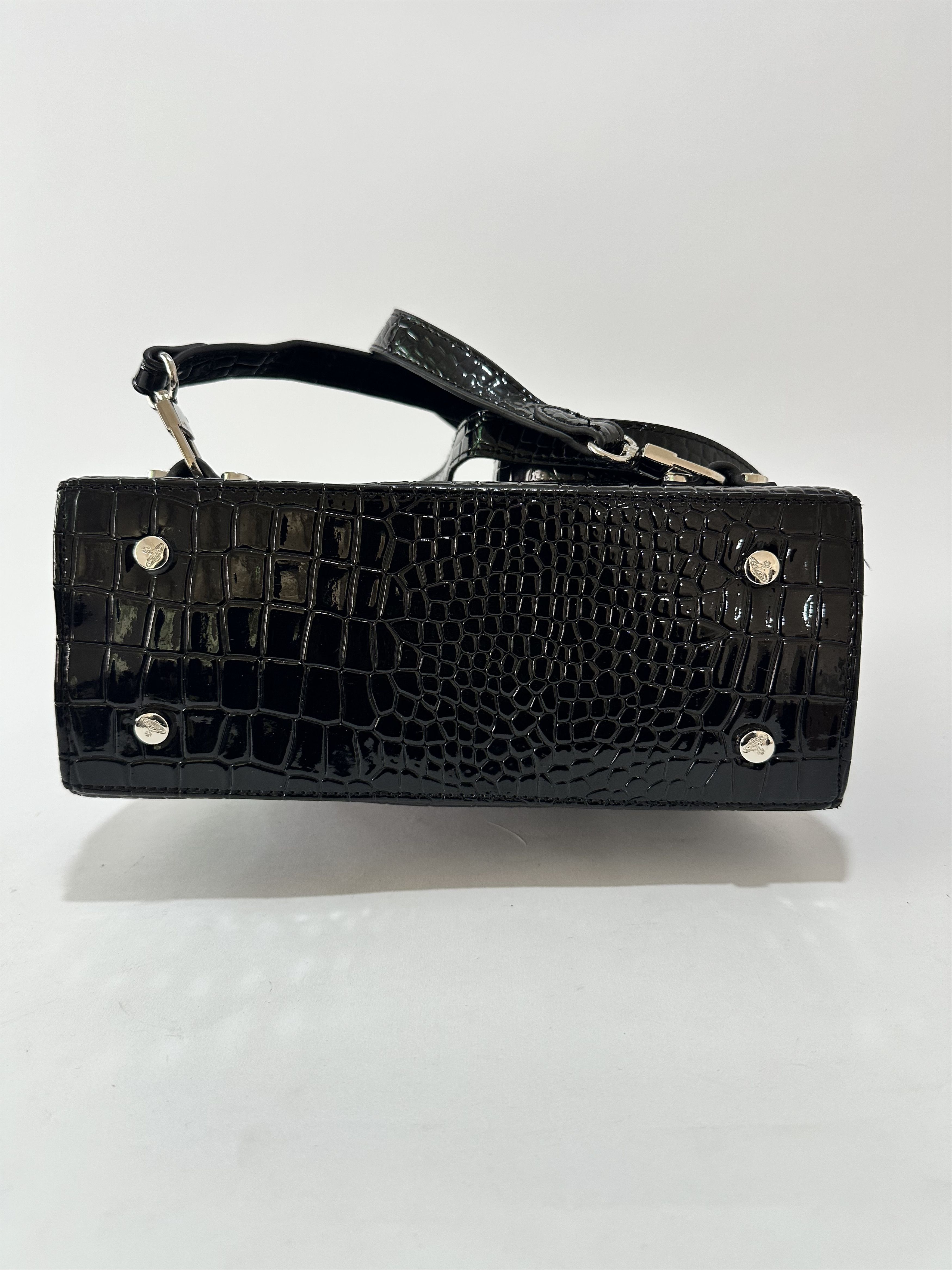 Vivienne Westwood VIVIENNE WESTWOOD Orb-plaque Embossed Backpack In Black Size ONE SIZE - 4 Thumbnail