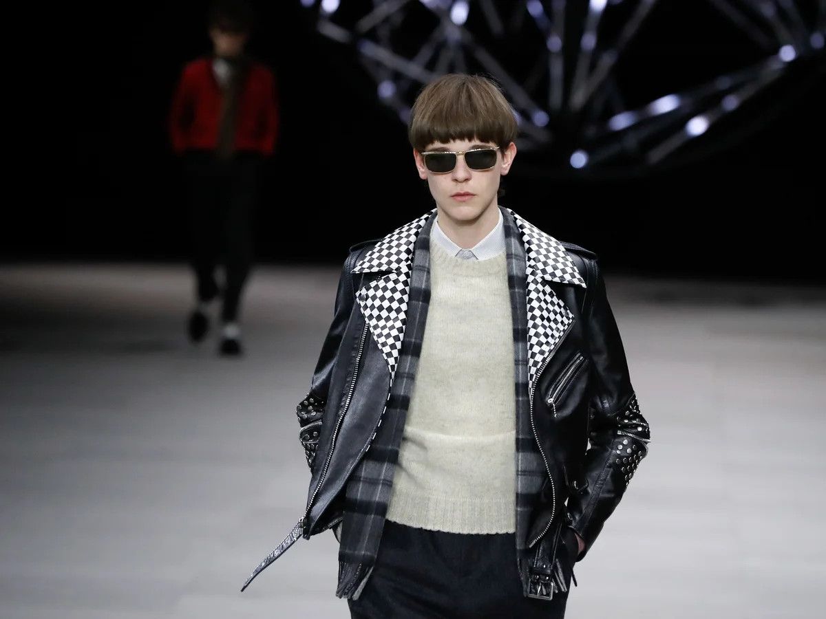 Celine × Hedi Slimane AW 19 Biker Jacket Size 44 Size US S / EU 44-46 / 1 - 1 Thumbnail