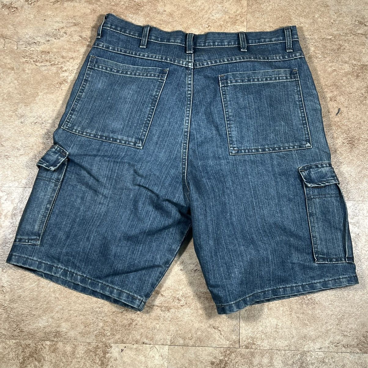 Vintage × Wrangler Vintage 90s Wrangler Carpenter Cargo Jean Shorts Jorts Size US 34 / EU 50 - 2 Thumbnail