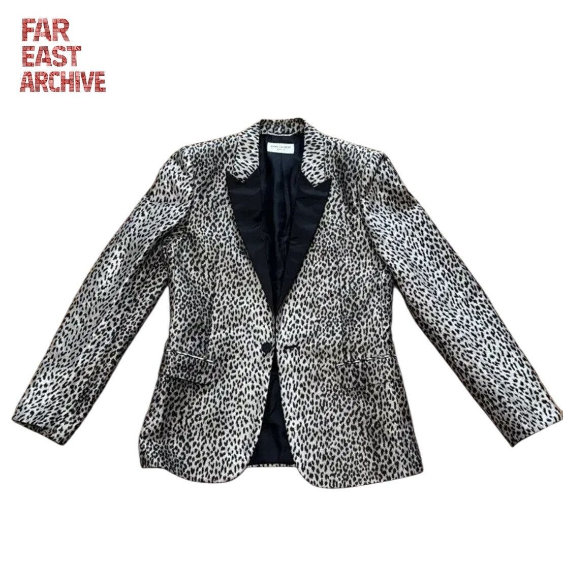 Saint Laurent Paris Saint Laurent 14SS Hedi Slimane Leopard Blazer Jacket Size US S / EU 44-46 / 1 - 1 Thumbnail
