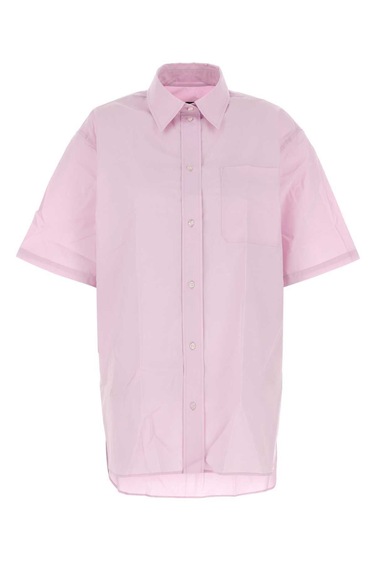 Soeur Pink Poplin Bobbie Oversize Shirt Size M / US 6-8 / IT 42-44 - 1 Thumbnail