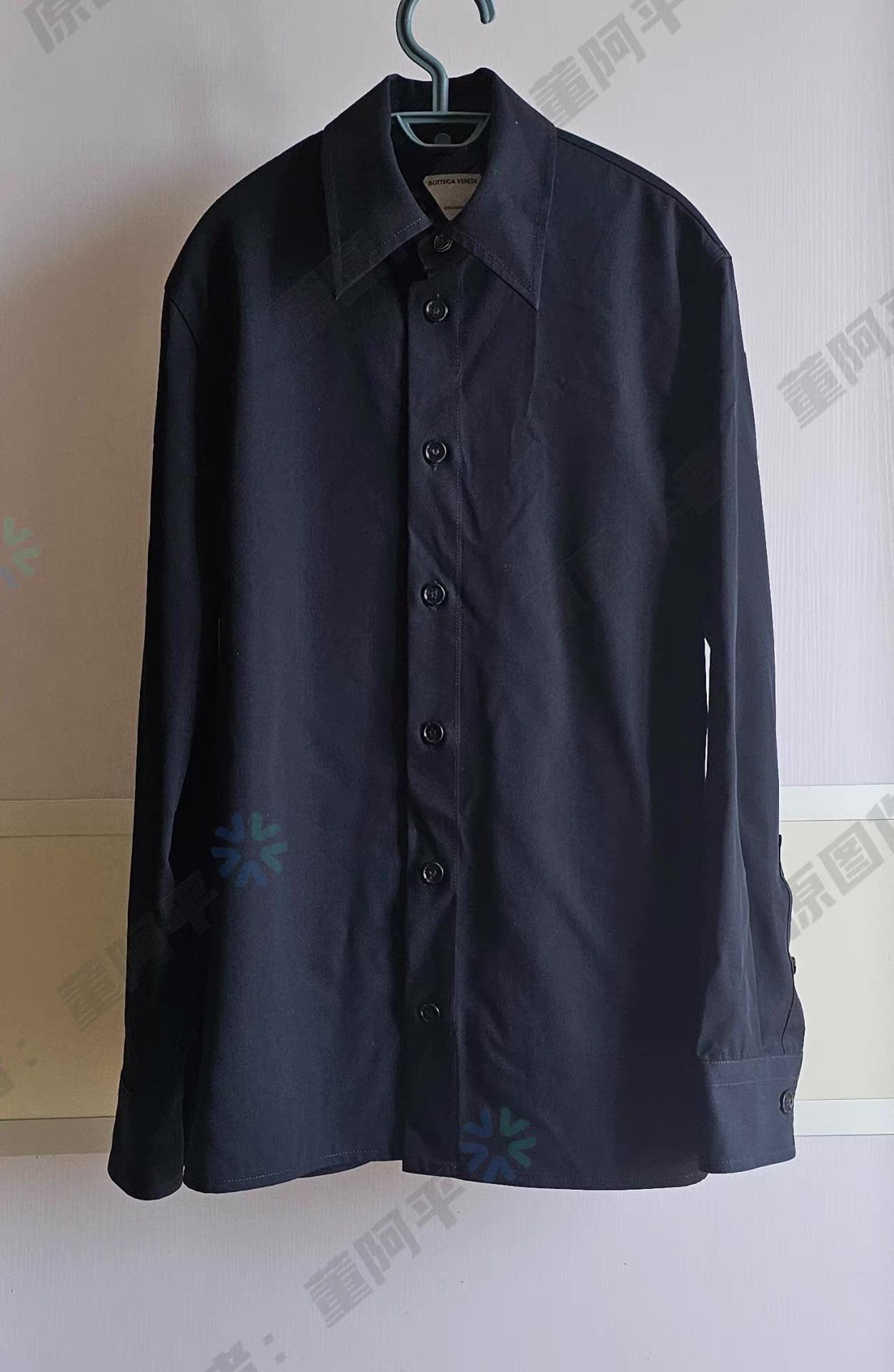 Bottega Veneta Bottega Veneta women's black wool shirt Q4 Size S / US 4 / IT 40 - 1 Thumbnail