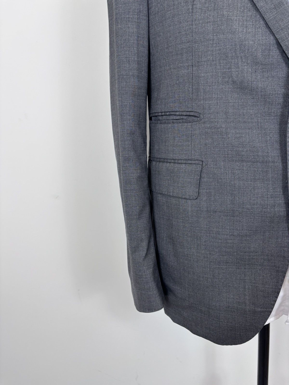 Tagliatore Tagliatore Men’s 2-Piece Gray Super 120s Wool Suit Size 40R - 4 Thumbnail
