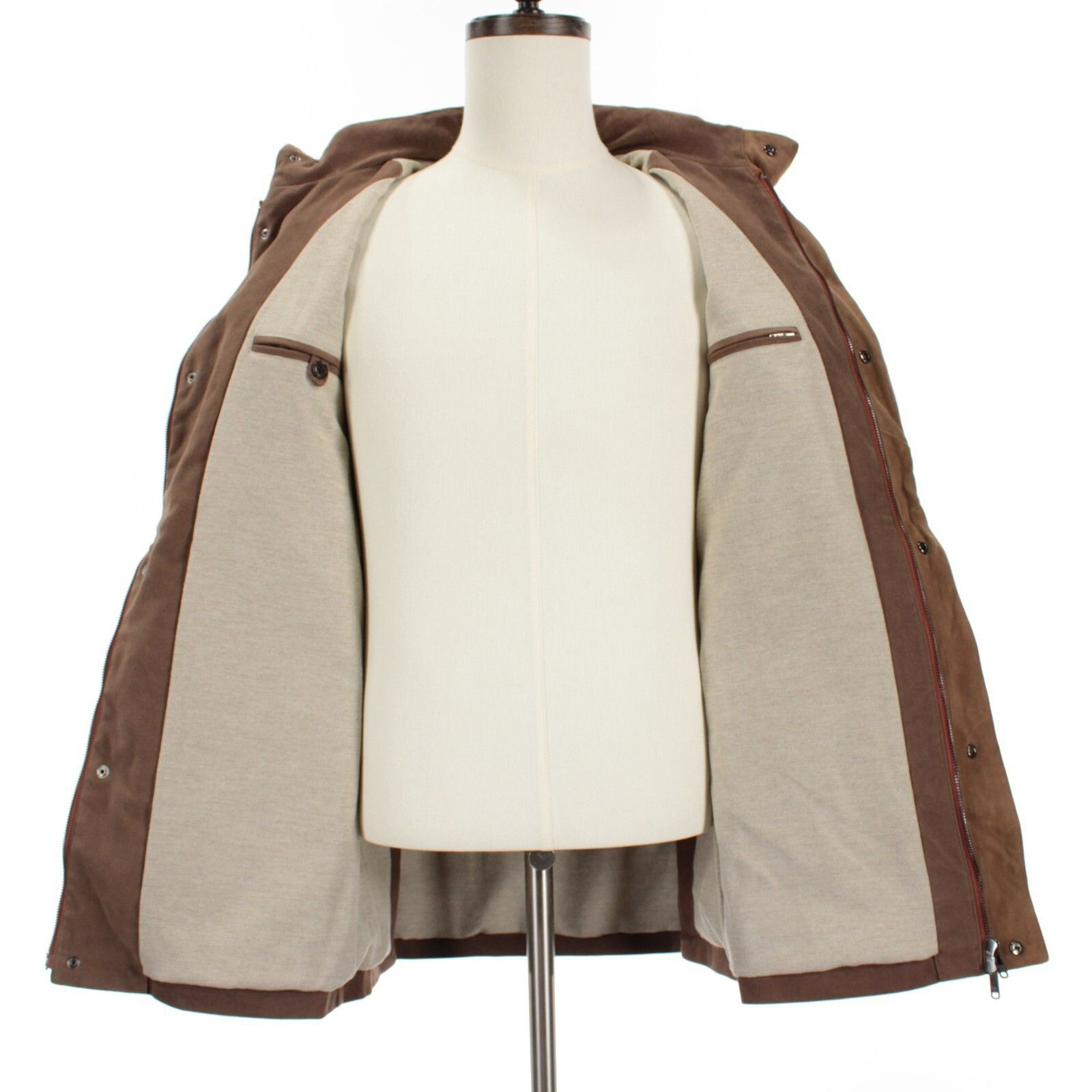 Luciano Barbera Luciano Barbera Jacket Size M US In Brown Cotton Size US M / EU 48-50 / 2 - 7 Thumbnail