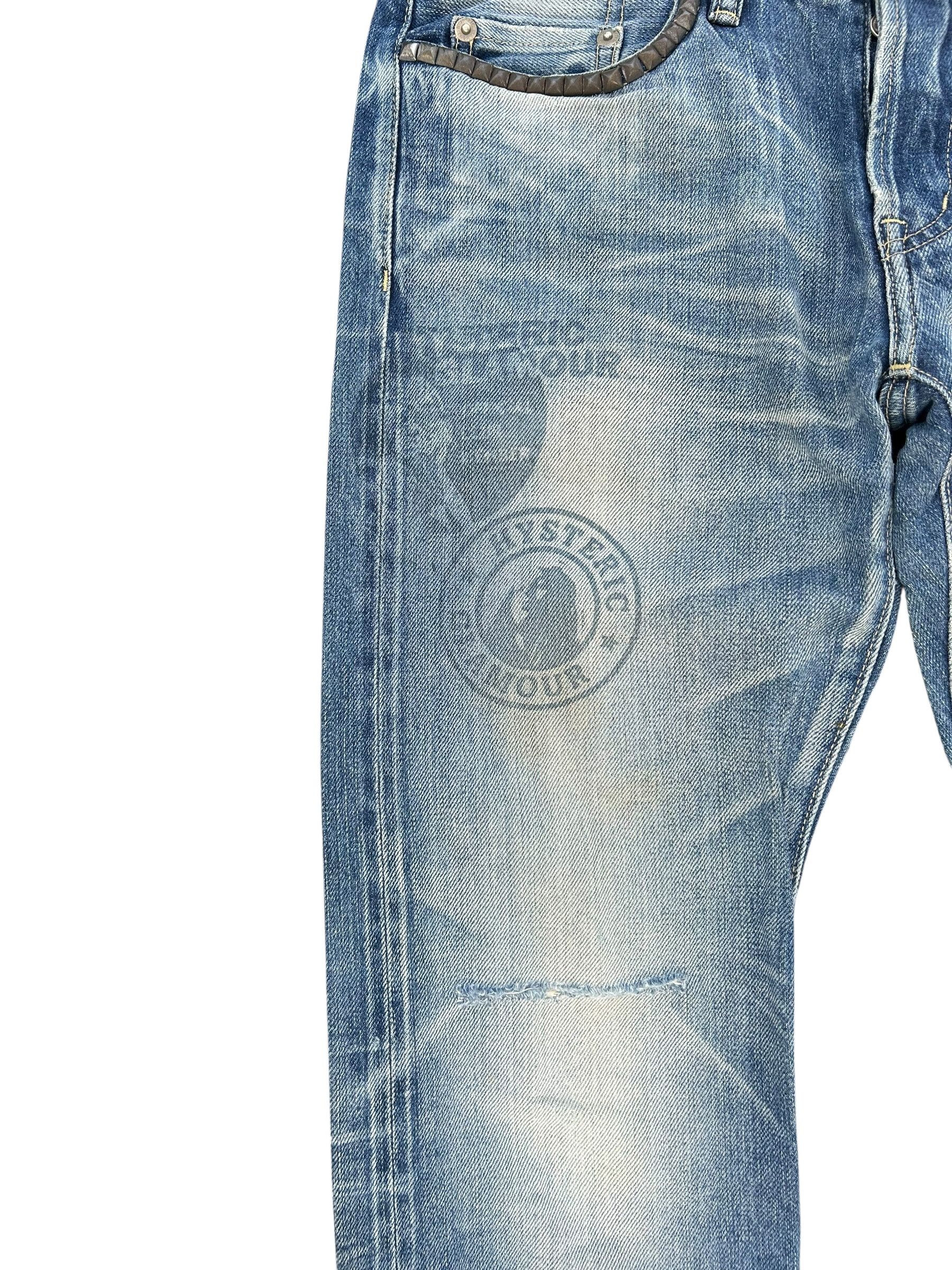 Hysteric Glamour × Japanese Brand × Vintage Hysteric Glamour Selvedge Punk Distressed Vtg Denim Jeans Size US 30 / EU 46 - 8 Thumbnail