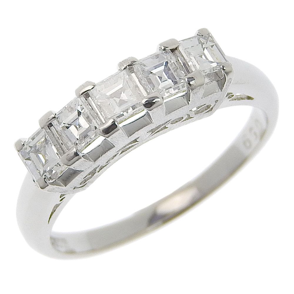 image of Other Platinum Diamond Ring in Silver, Women's