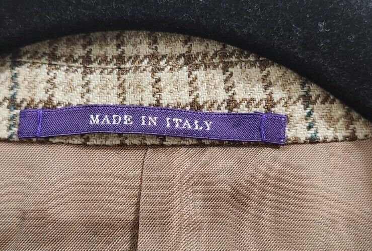 Ralph Lauren Ralph Lauren Purple Label Plaid Suit Jacket Size 49 R Size 48R - 8 Thumbnail