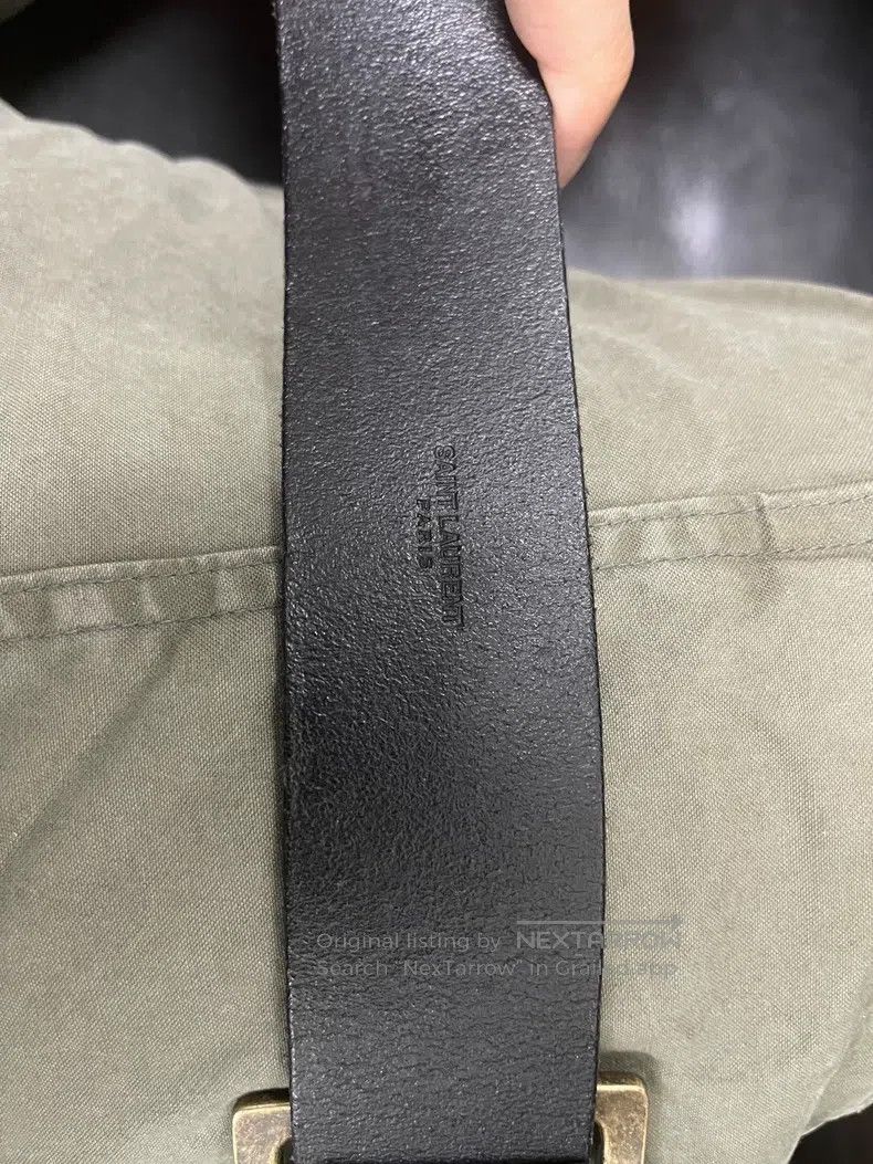 Saint Laurent Paris Saint Laurent Paris Square Buckle Belt i Size ONE SIZE - 4 Thumbnail