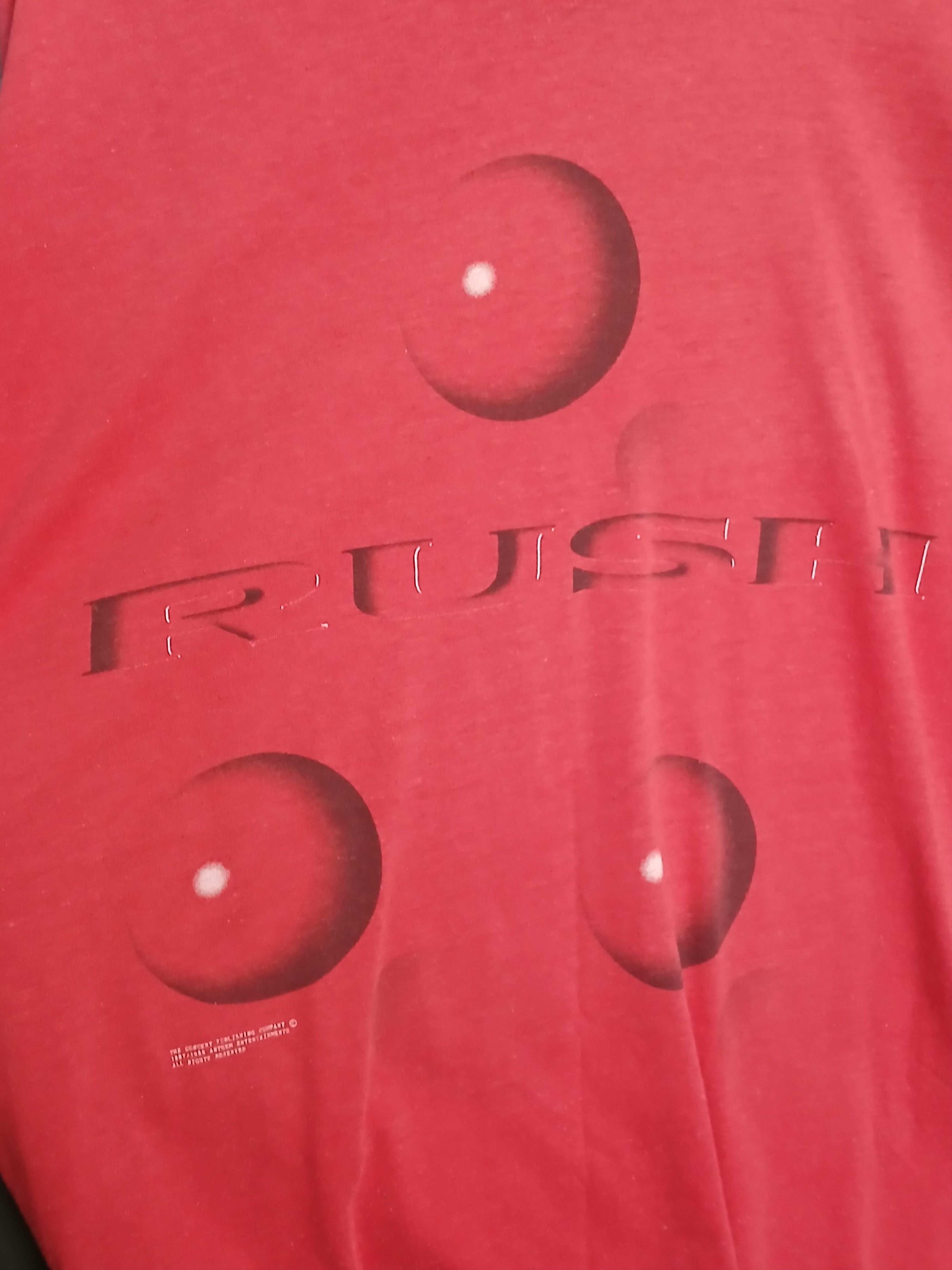 Band Tees × Vintage Vintage 1988 Rush Hold Your Fire European Tour T-Shirt Size US M / EU 48-50 / 2 - 3 Thumbnail