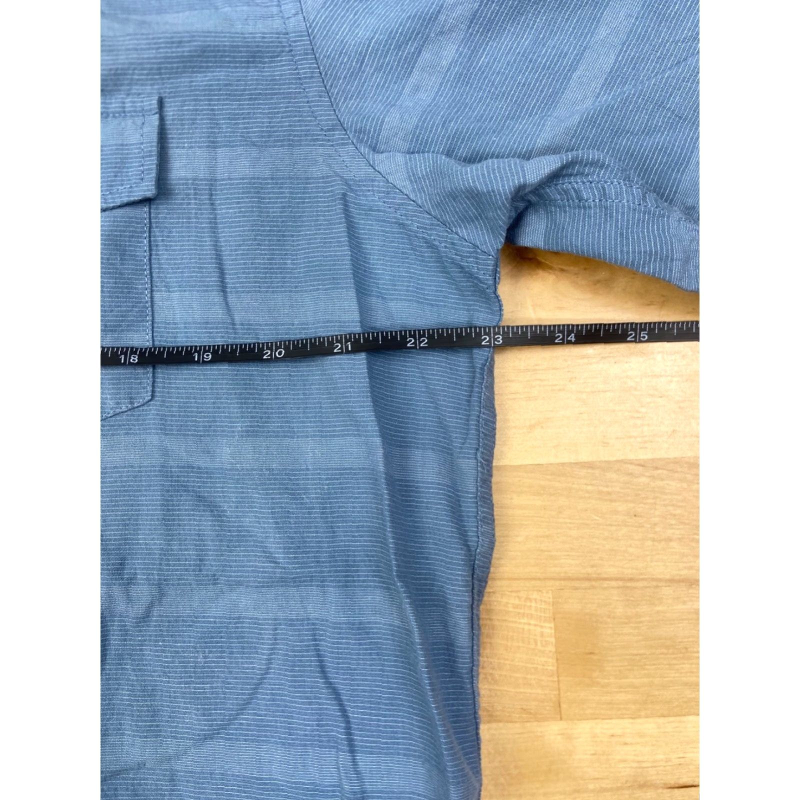 Vintage Jack O'Neill Shirt Mens L Blue Striped Short Sleeve Button Up Casual Size US L / EU 52-54 / 3 - 5 Thumbnail