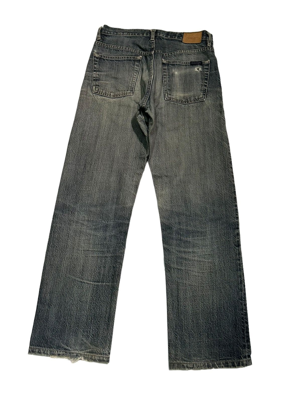 Burberry Vtg BURBERRY LONDON Distressed Denim ☠️ Size US 29 - 11 Thumbnail