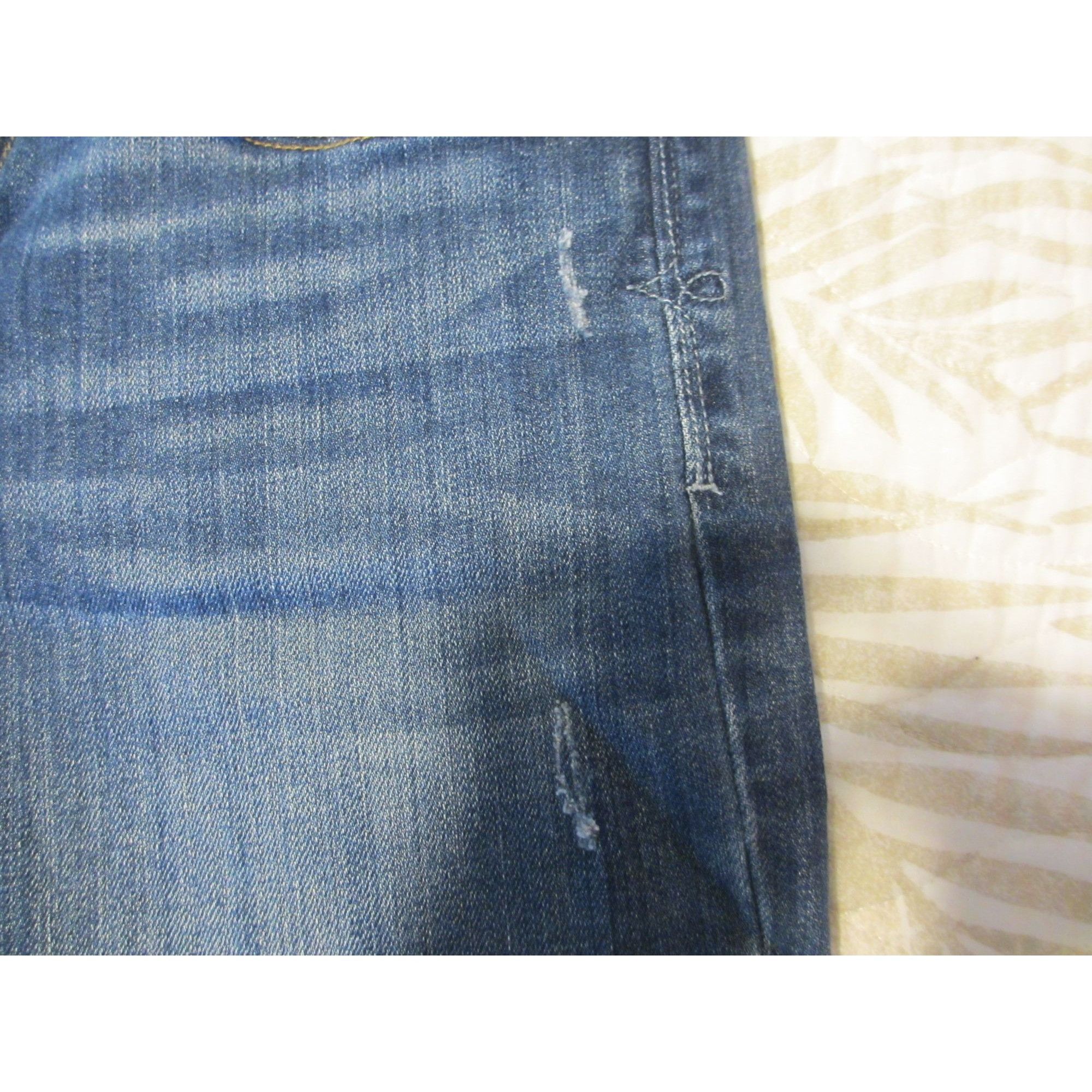 Lucky Brand Lucky Brand Womens Blue Denim Jeans With Leather Patch & Dis Size 32" / US 10 / IT 46 - 5 Thumbnail