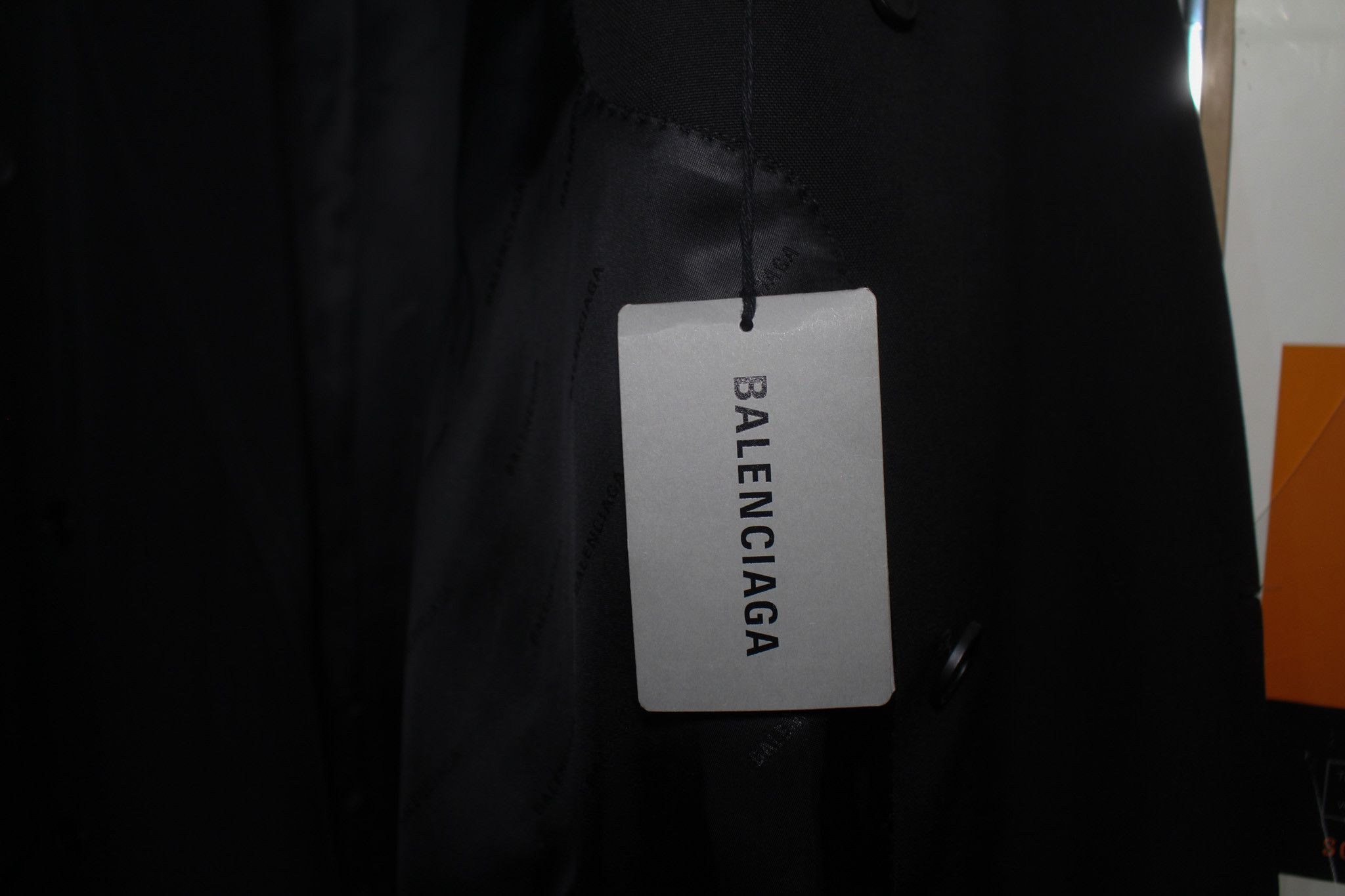 Balenciaga SS21 Distressed Wool Oversized Double Breasted Raw Hem Coat Size US XL / EU 56 / 4 - 4 Thumbnail