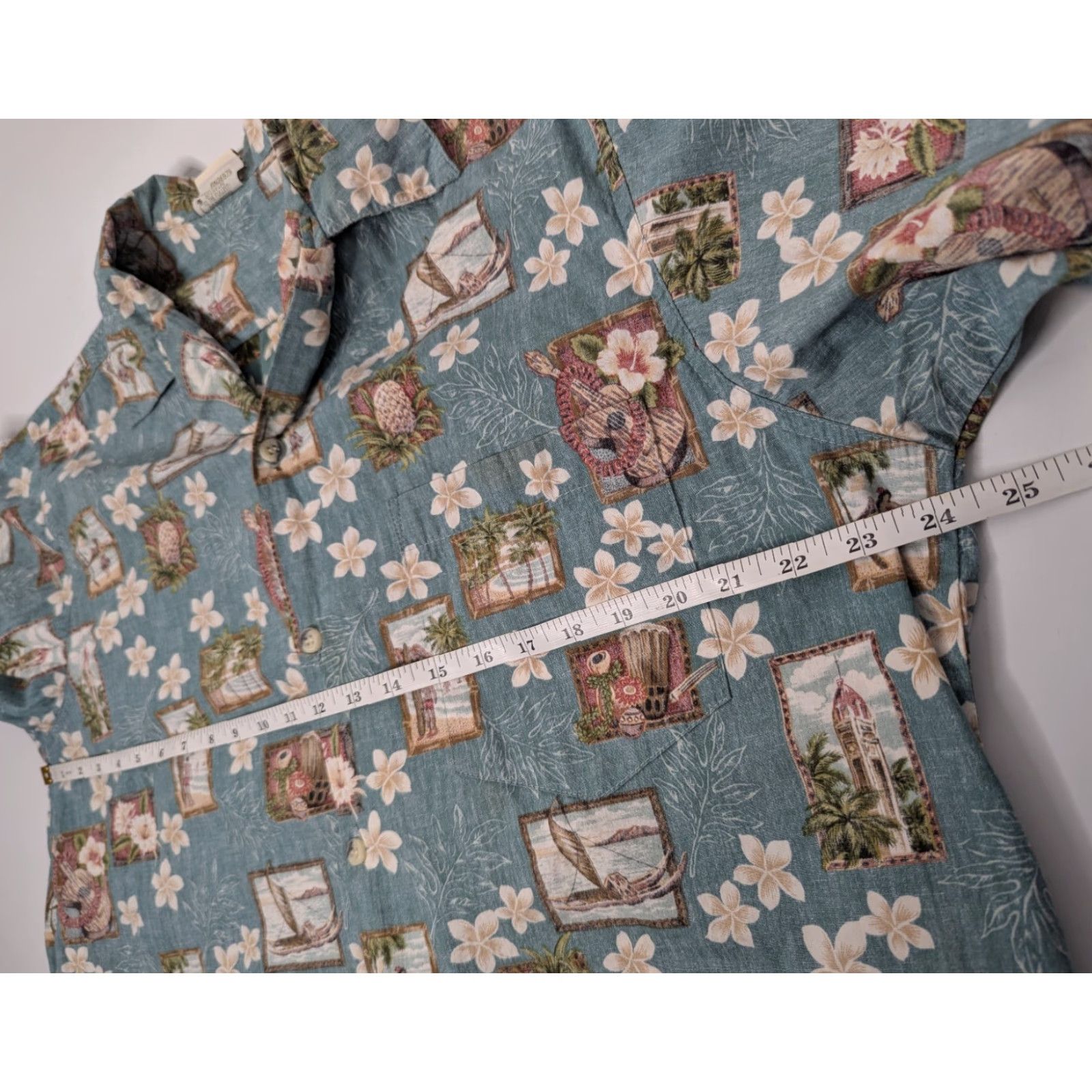 Vivobarefoot VTG Go Barefoot Shirt Men's L Collared Floral Hawaiian Reverse Loop Collar Surf Blue Vintage Hawaii Beachwear Size US L / EU 52-54 / 3 - 5 Thumbnail