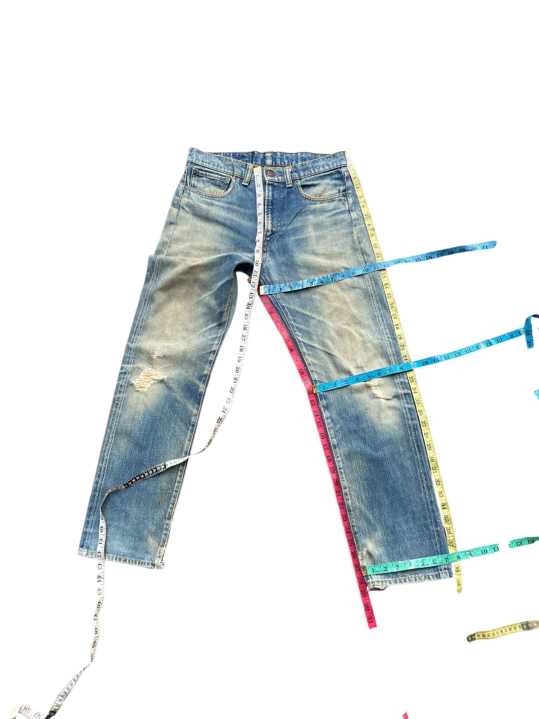 HRMTG Japan Vintage HR Market Selvedge Distresed Denim Size US 31 - 16 Thumbnail