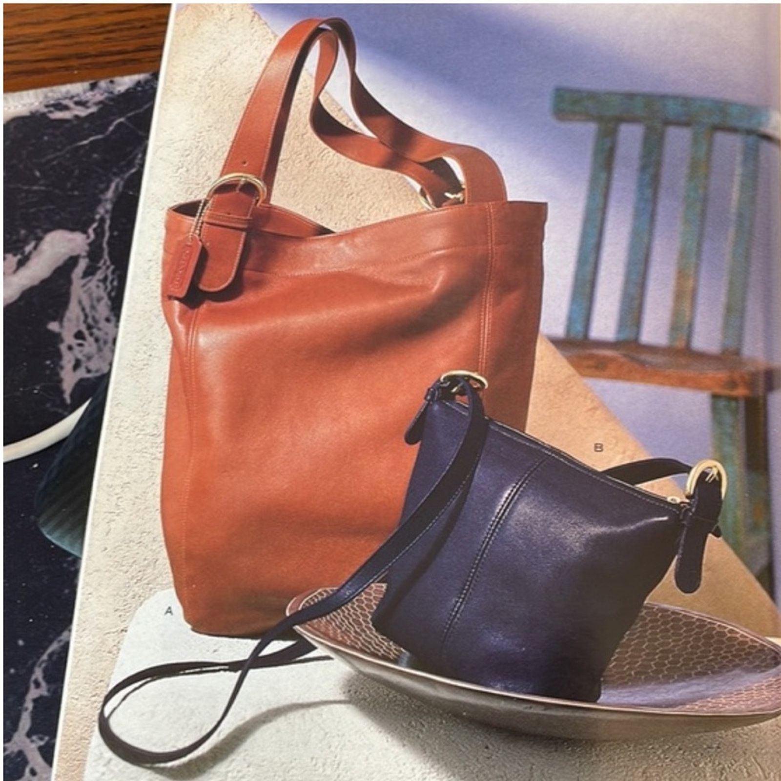 Coach COACH Vintage Duffle Soho XL Vermillion Brown Leather Purse Size ONE SIZE - 15 Thumbnail