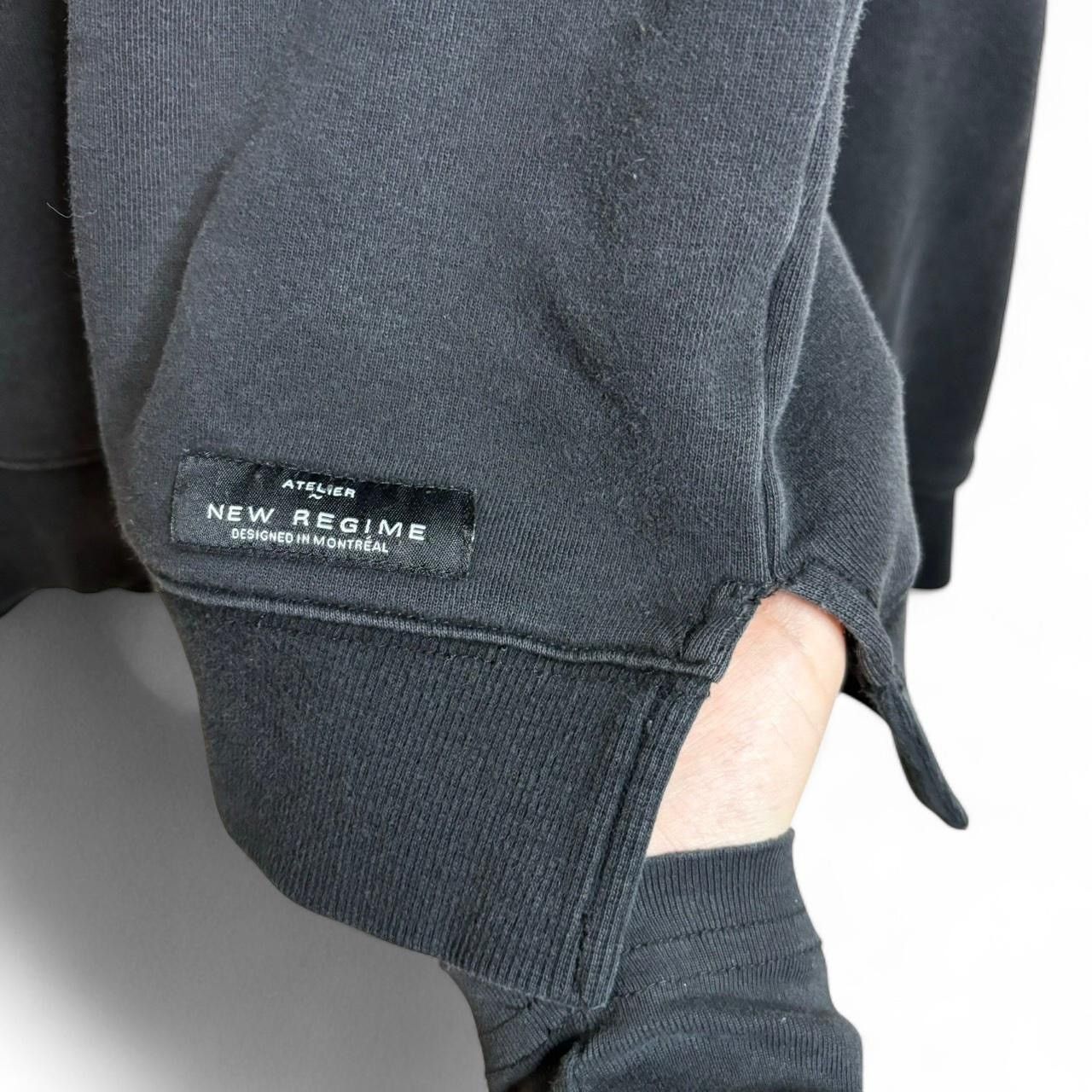 Atelier New Regime Atelier New Regime Black Boxy Spellout Sweatshirt Size US L / EU 52-54 / 3 - 3 Thumbnail