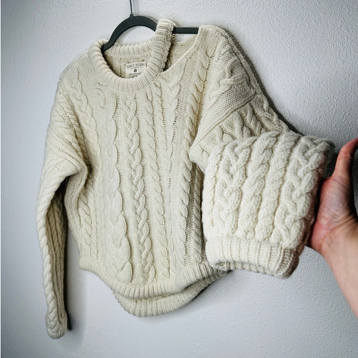 Other Tempest & Bentley Cream Chunky Wool Long Sleeve Sweater M Size M / US 6-8 / IT 42-44 - 1 Thumbnail