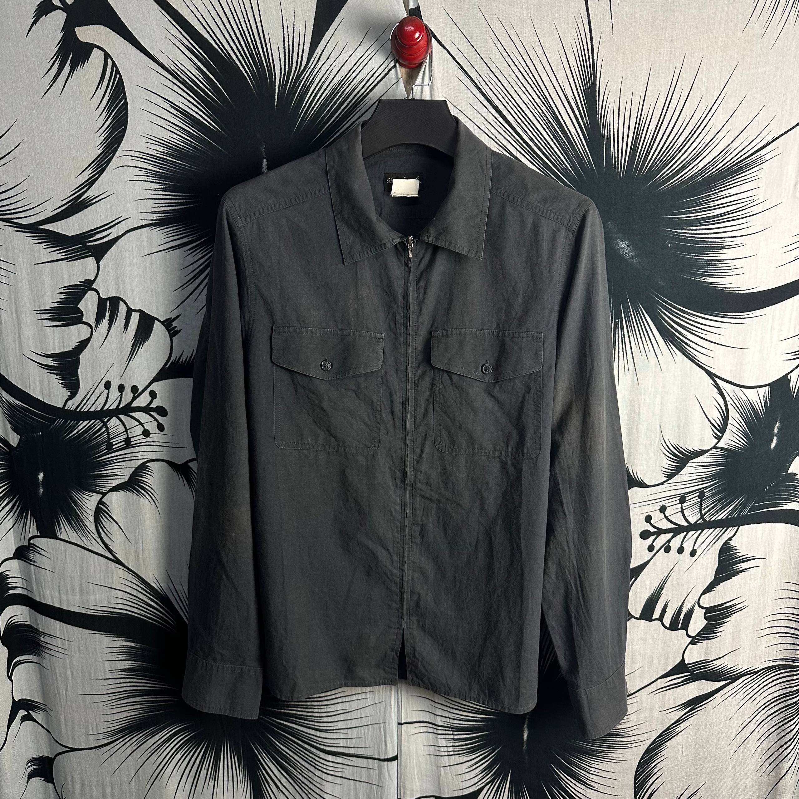 agnes b. Vintage 90s Agnes b. Zipper Overshirt Size US L / EU 52-54 / 3 - 1 Thumbnail