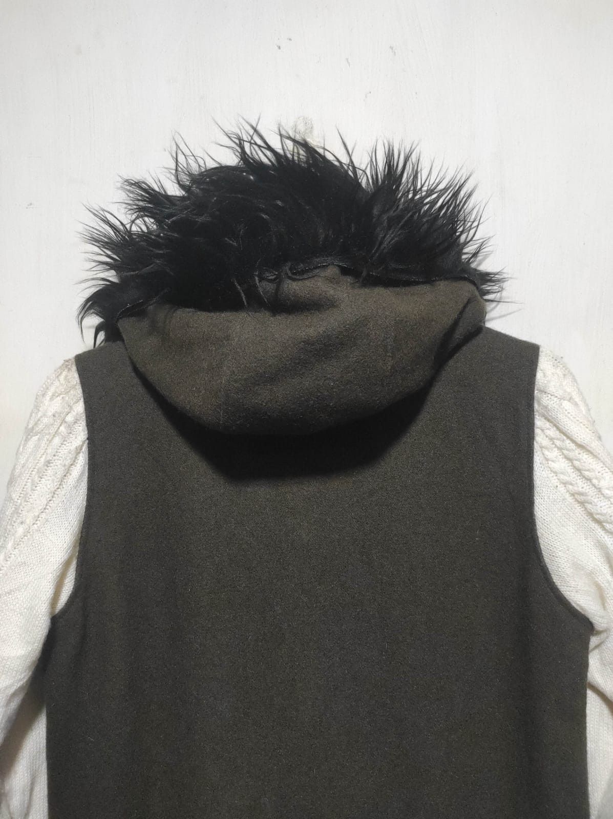 Japanese Brand Inherit wall mix knit zip fur hoodie jacket LGB style Size US M / EU 48-50 / 2 - 12 Thumbnail