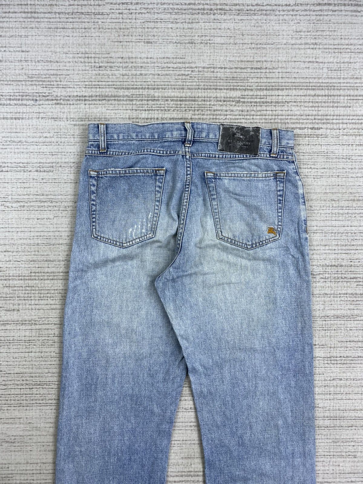 Burberry × Japanese Brand × Vintage Vintage Burberry Black Label Distressed Denim Pants Size US 30 / EU 46 - 8 Thumbnail
