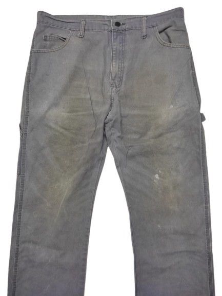 Dickies VINTAGE DICKIES CARPENTER GRAY FADED STYLE Size US 37 - 2 Thumbnail