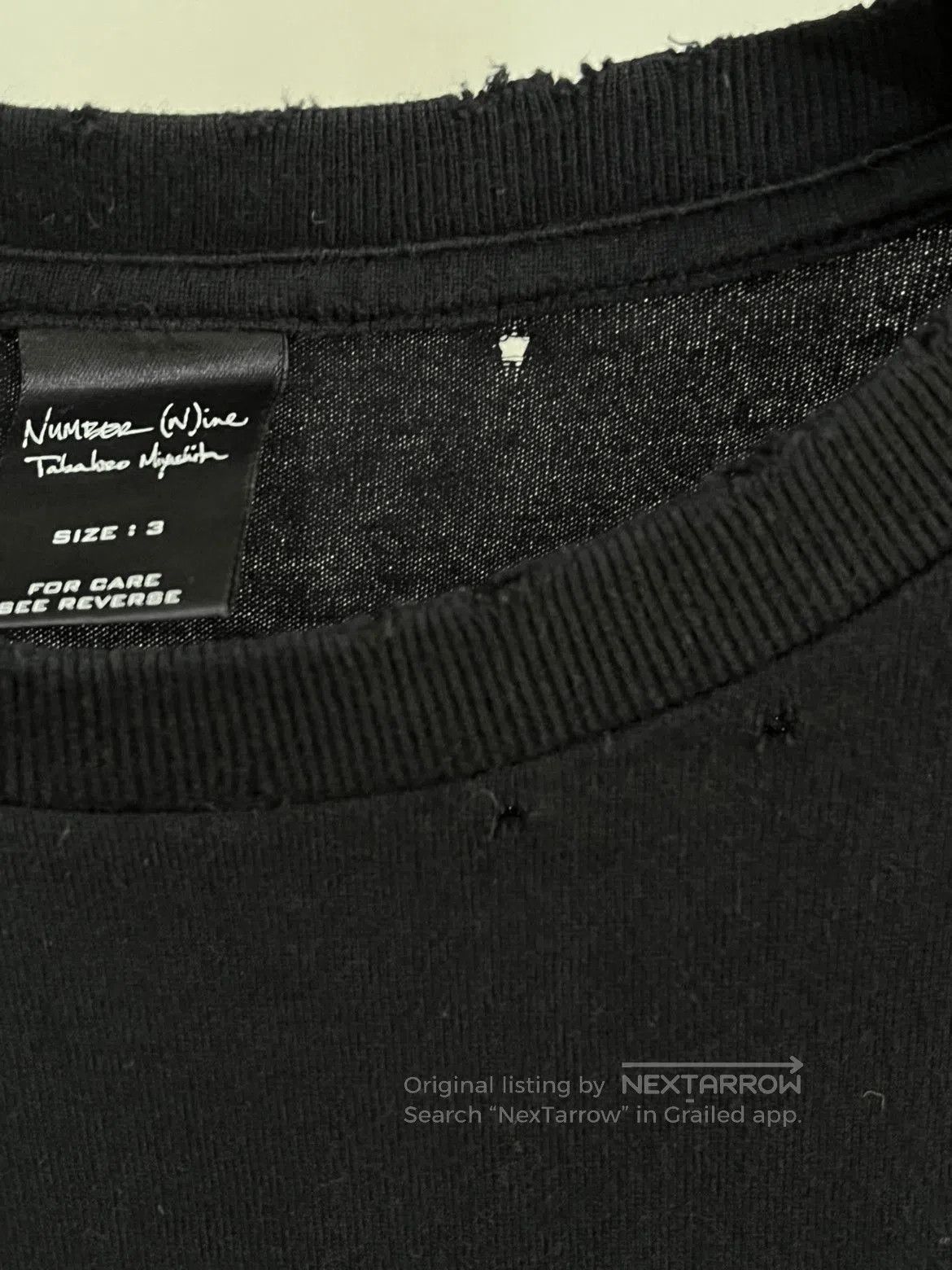 Number (N)ine Sz 3 Number Nine Asshole Tee. Size US L / EU 52-54 / 3 - 3 Thumbnail