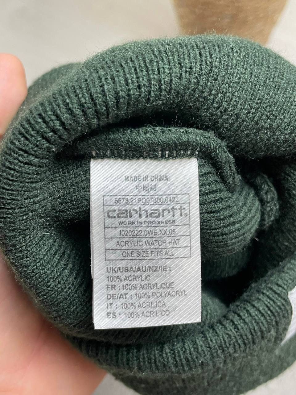 Carhartt × Vintage Carhartt Khaki Hat Center Logo Y2K Size ONE SIZE - 4 Thumbnail