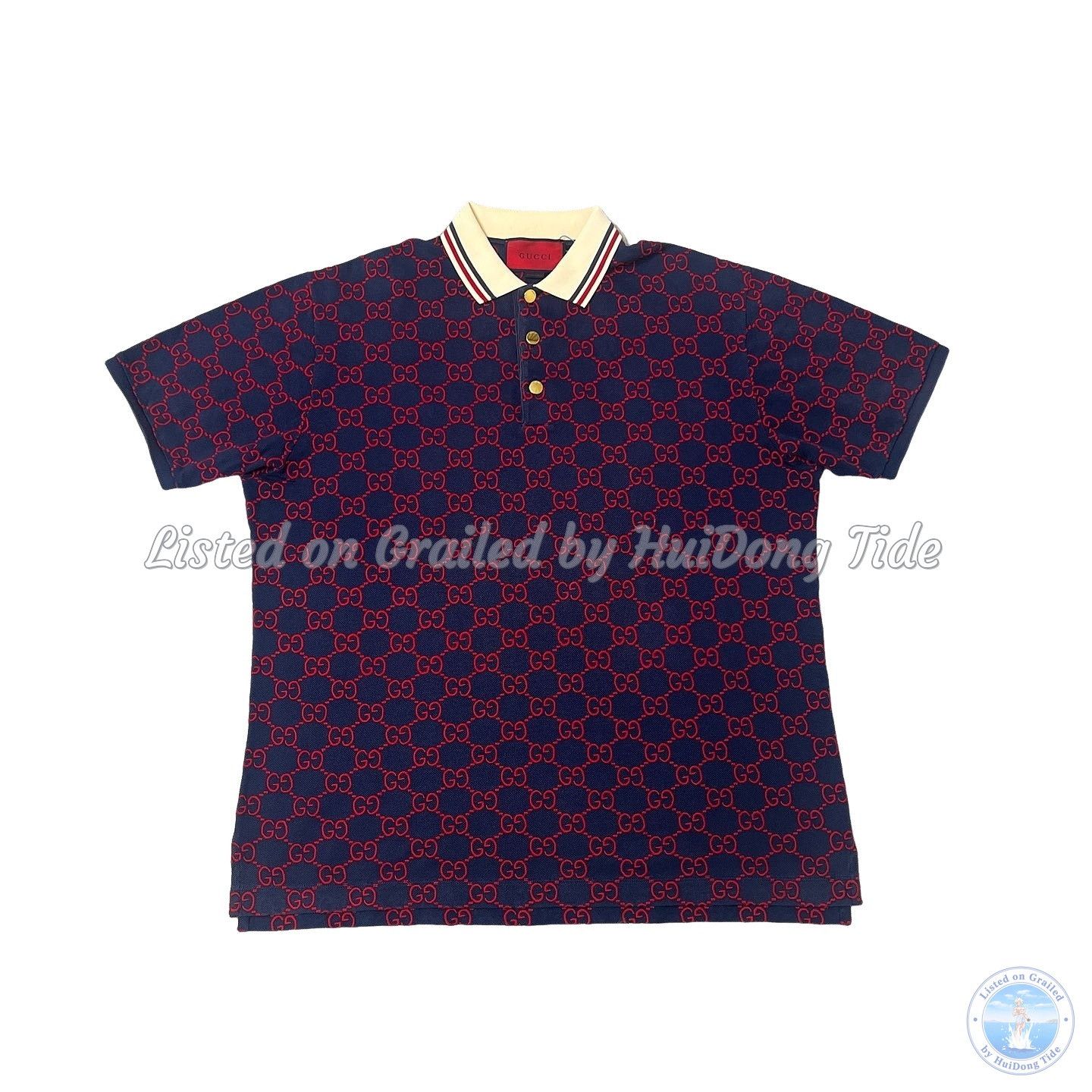 Gucci Gucci Brown & Tan GG Monogram Polo T-Shirt | Grailed