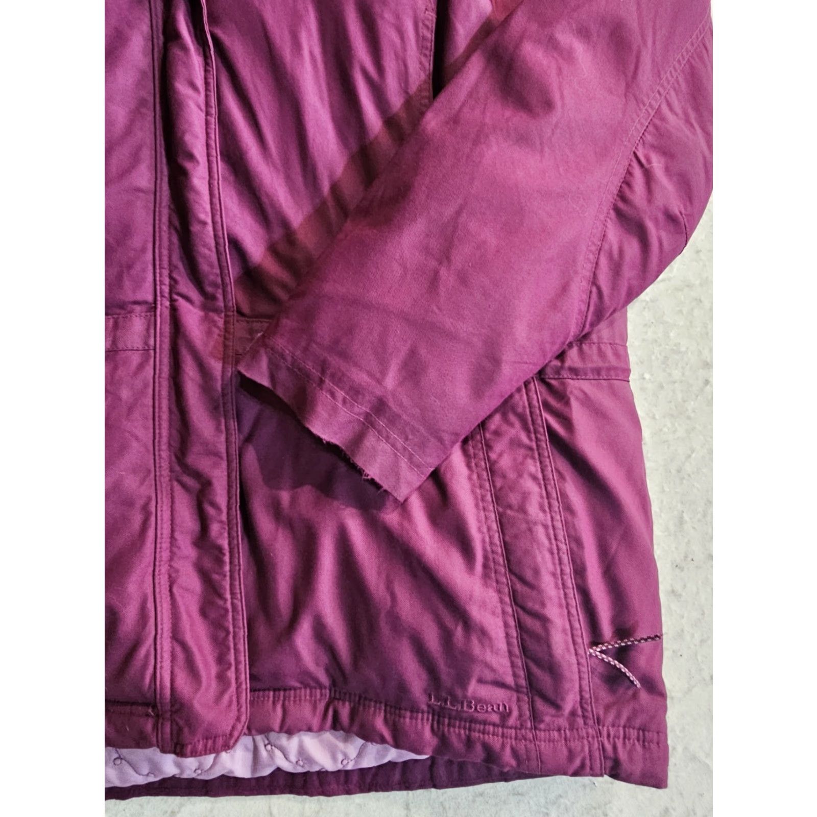 Vintage VINTAGE LL Bean Womens Goose Down Parka Winter Coat Hooded Jacket Size Large Purple Size L / US 10 / IT 46 - 5 Thumbnail