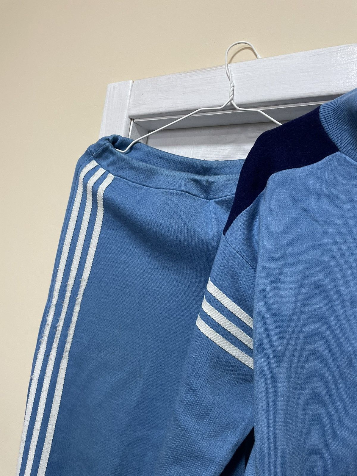 Adidas × Gosha Rubchinskiy Rare 1970s Adidas West Germany Track Suit Jacket pant ussr Size 36S - 3 Thumbnail