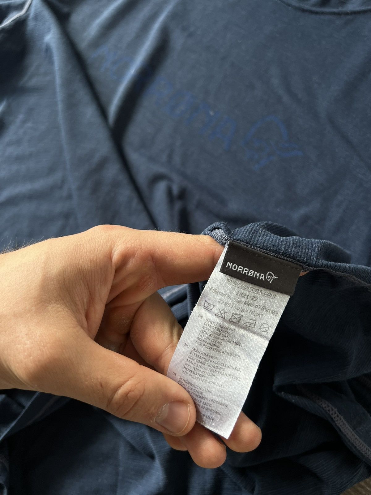 Norrona ‼️Norrona Big Logo Merino Wool Outdoor Equaliser Mens Tee‼️ Size US XXL / EU 58 / 5 - 23 Thumbnail