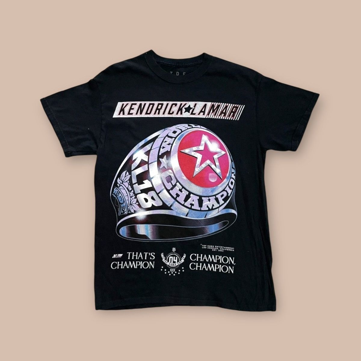 Kendrick Lamar 2018 TDE The Championship Tour “Kendrick Lamar” Tee Size US M / EU 48-50 / 2 - 1 Thumbnail