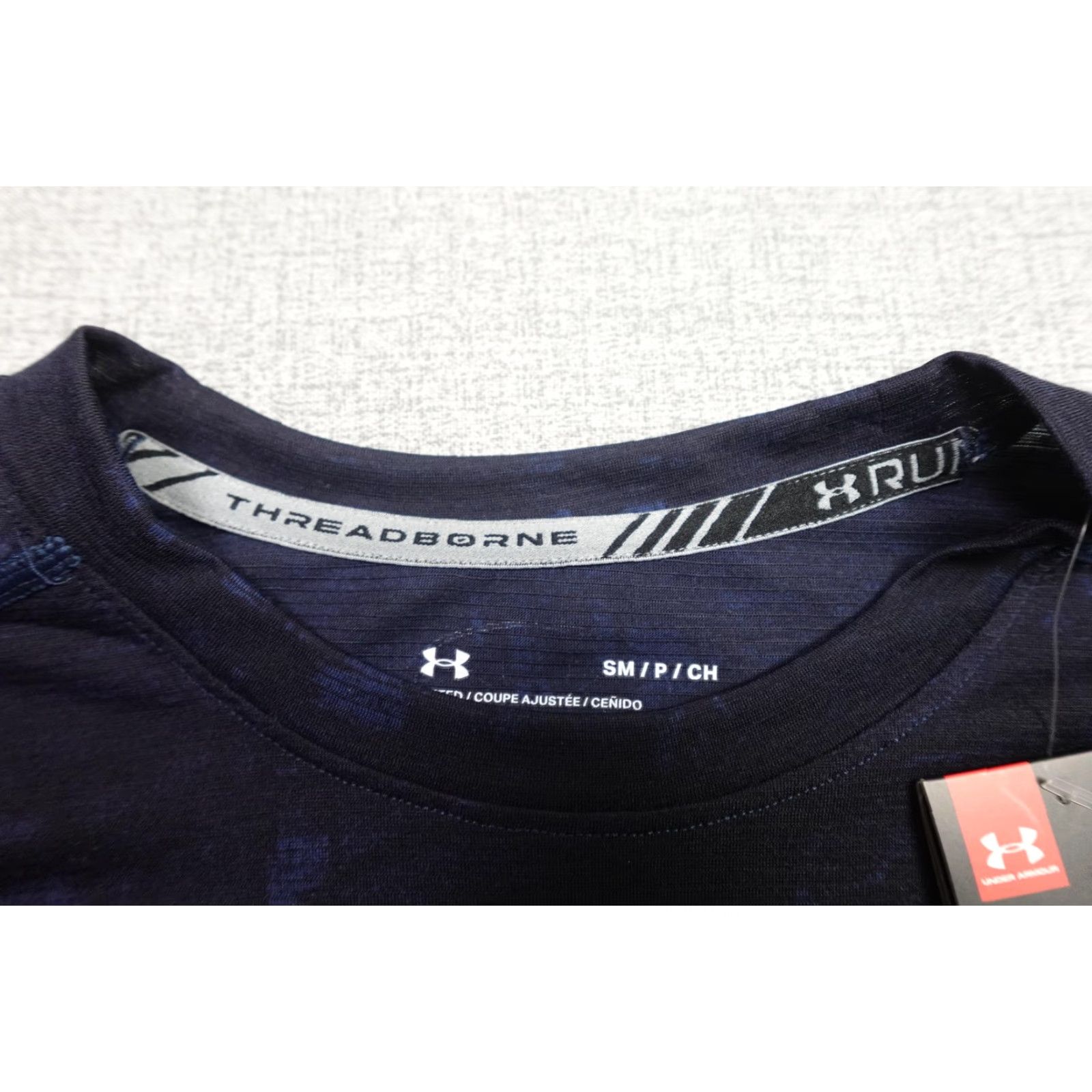 Under Armour Under Armour Shirt Mens Small Blue Threadborne Run Fitted Running Performance Shirt Size US S / EU 44-46 / 1 - 2 Thumbnail