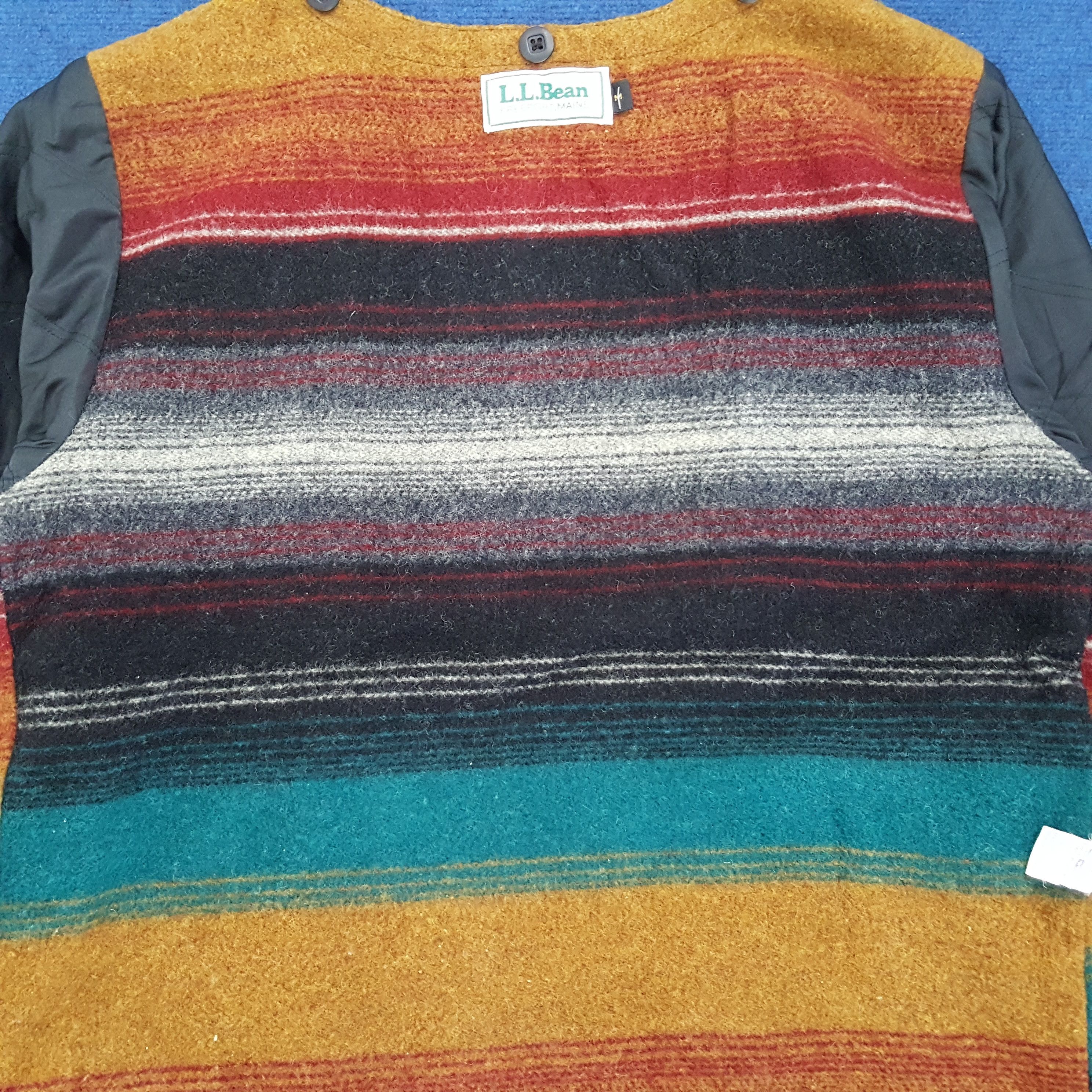 L.L. Bean × Vintage L.L. Bean Colourful Striped Cardigan Size US M / EU 48-50 / 2 - 4 Thumbnail