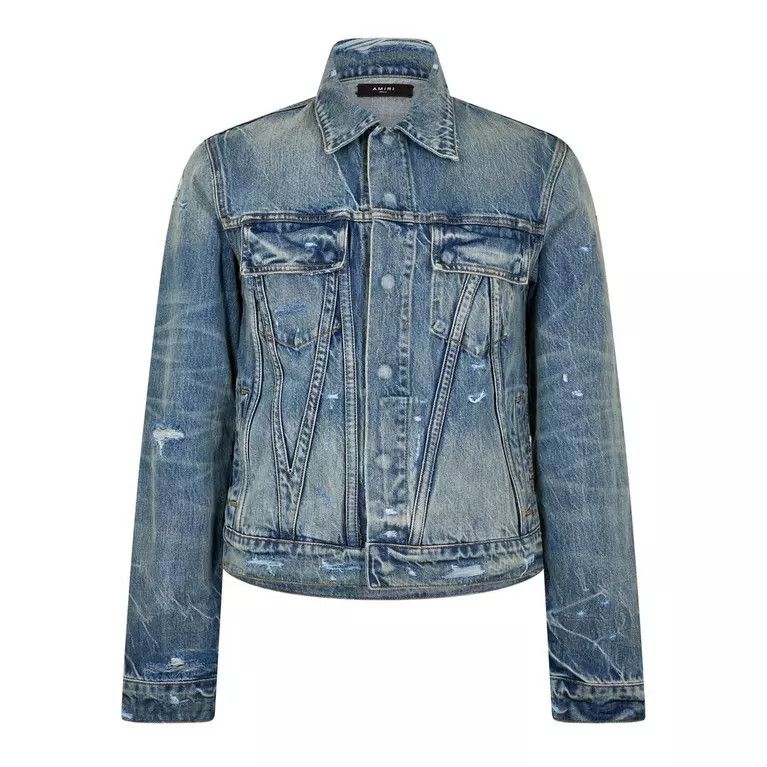 Amiri o1y0525 Denim Jacket in Blue Size US XL / EU 56 / 4 - 1 Thumbnail