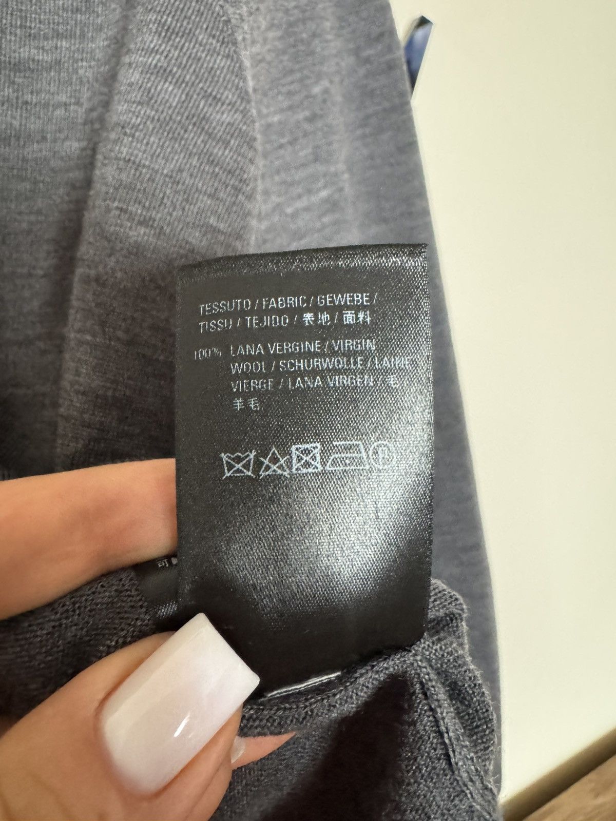 Balenciaga Balenciaga Virgin Wool Logo Back Sweater S Made in Italy Size US S / EU 44-46 / 1 - 8 Thumbnail
