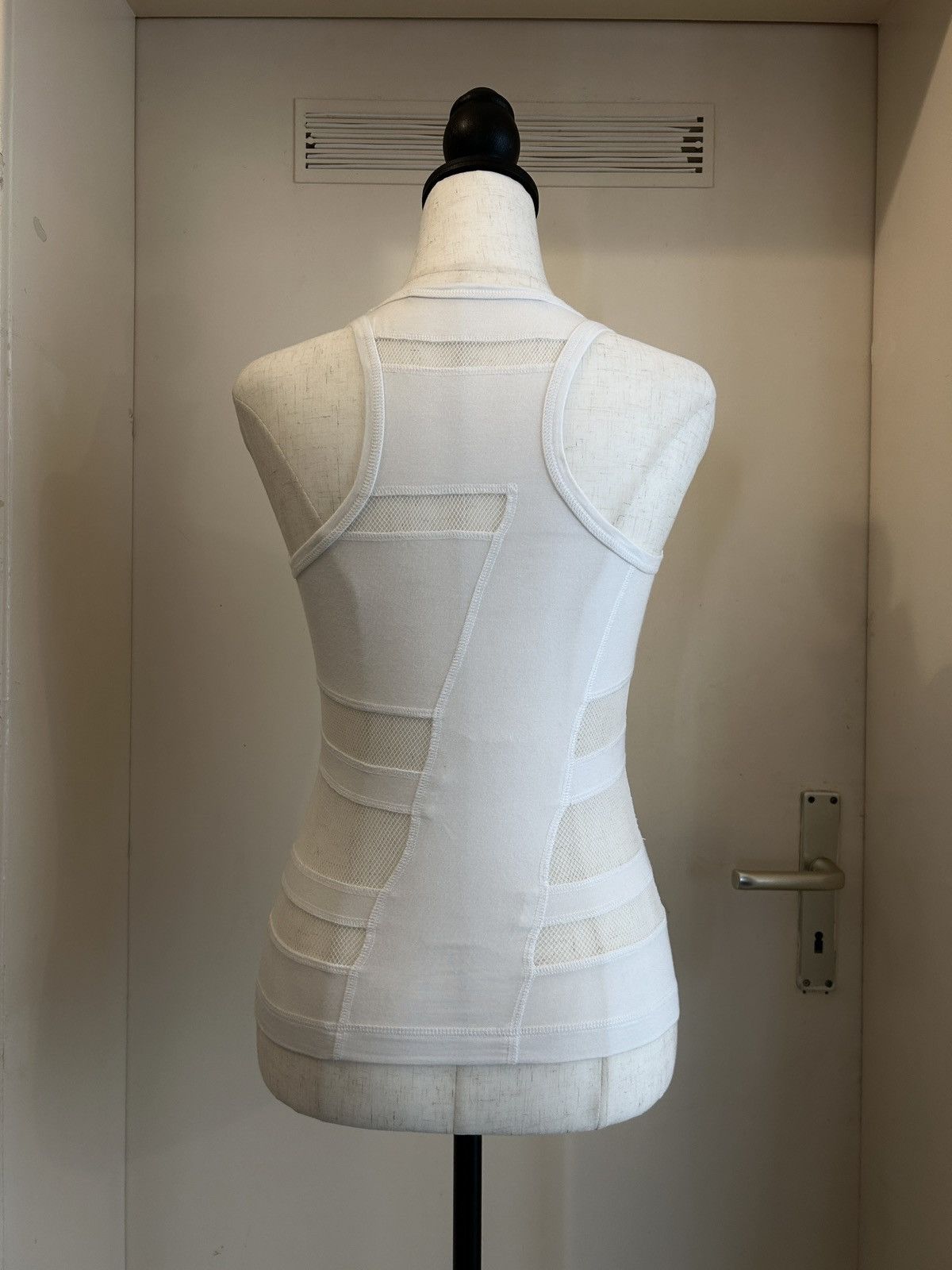 Dirk Bikkembergs 2000s mainline mesh inserts tanktop with "7" back motif Size S / US 4 / IT 40 - 7 Thumbnail
