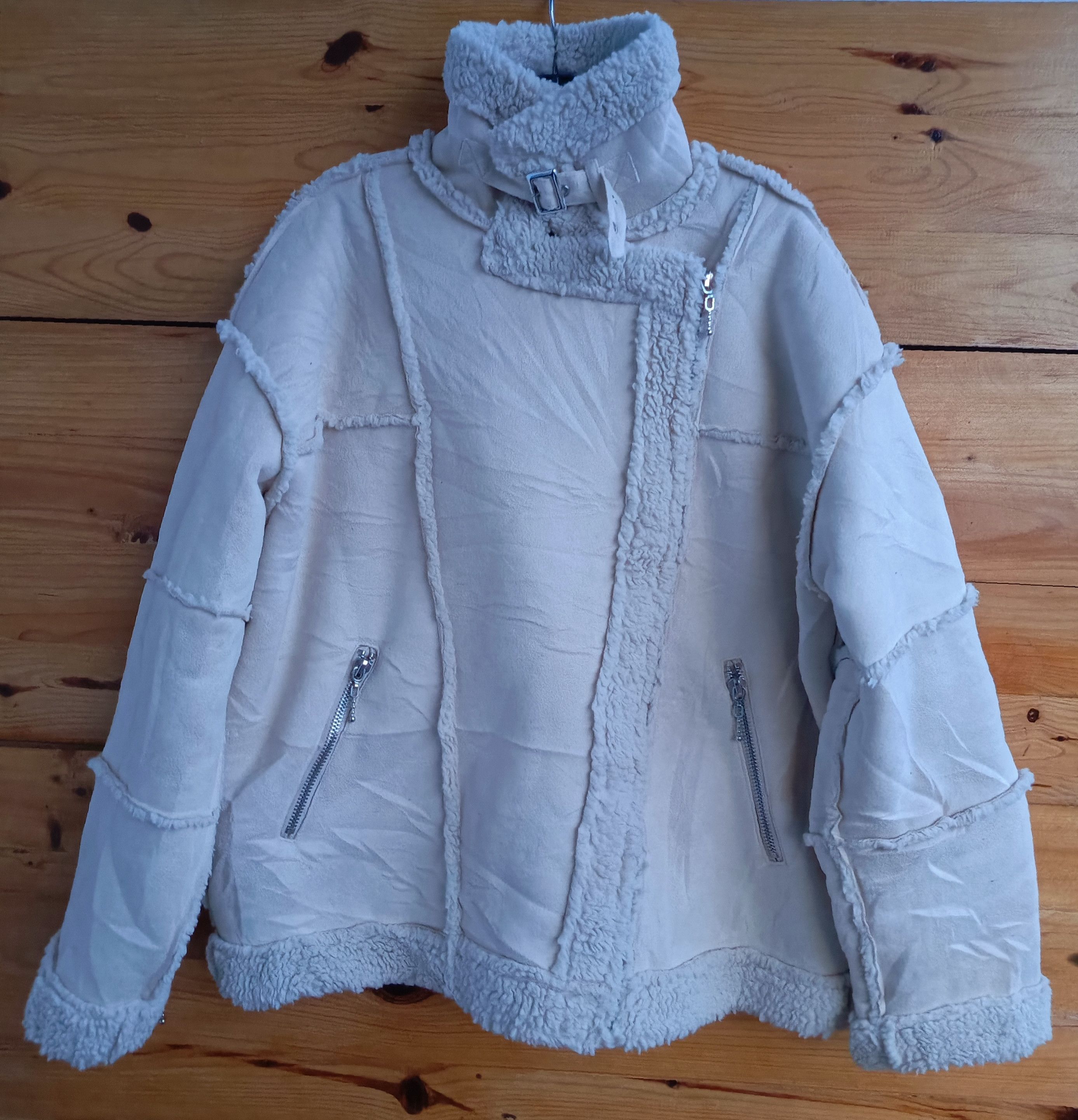 14th Addiction Acne Studios Ian Suede Asymmetric Shearling Style Size US L / EU 52-54 / 3 - 3 Thumbnail