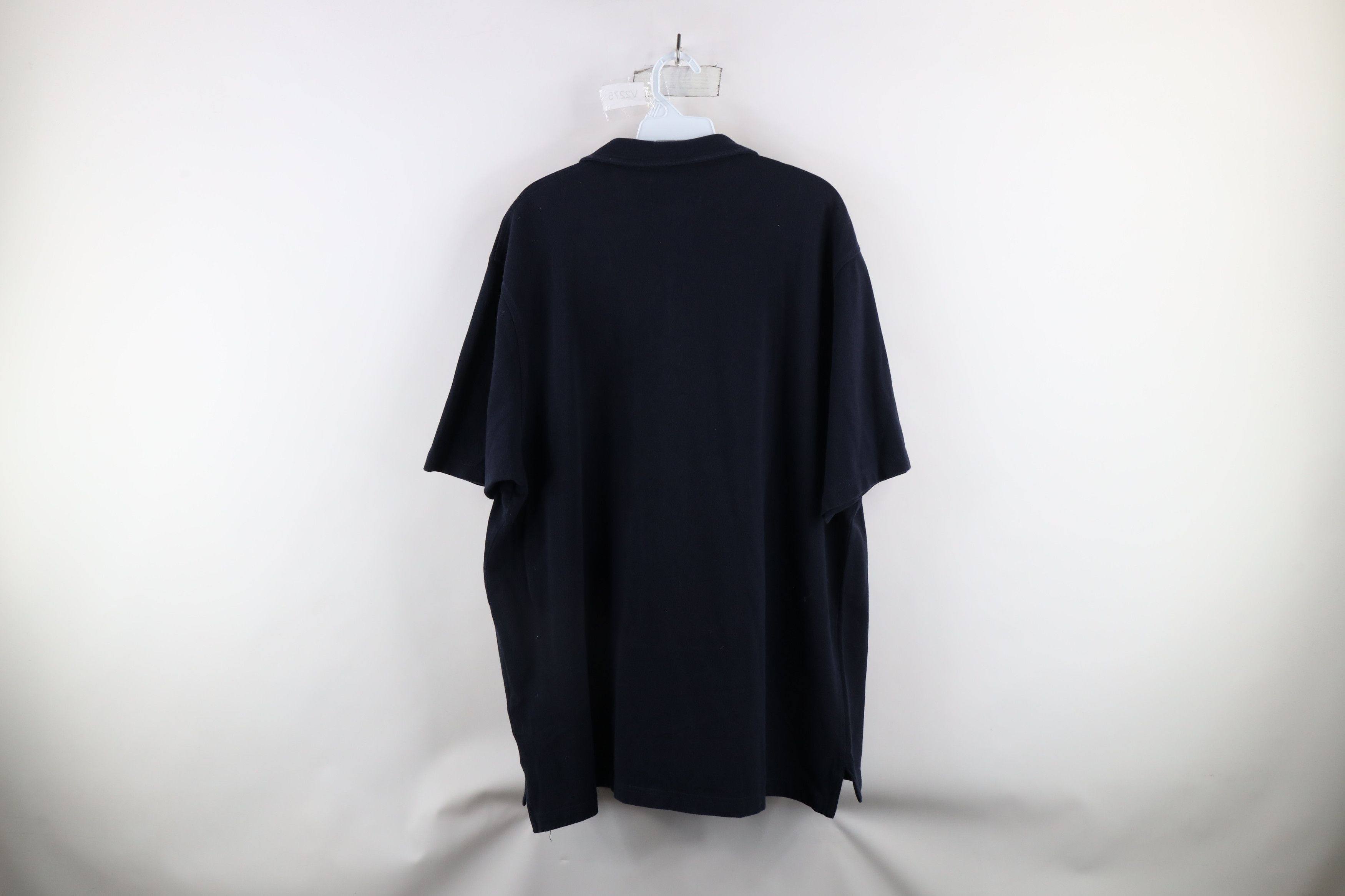 Eddie Bauer × Vintage Vintage 90s Eddie Bauer Collared Polo Shirt Navy Blue Size US XXL / EU 58 / 5 - 9 Thumbnail