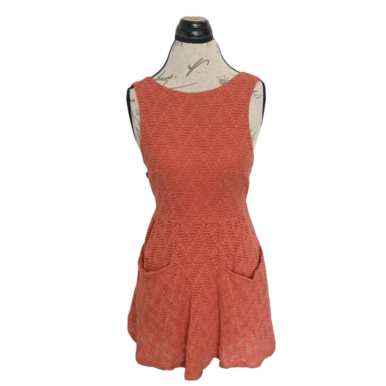Free People Free People Mini Dress Persimmon Sz XS Southwestern Size XS / US 0-2 / IT 36-38 - 3 Thumbnail