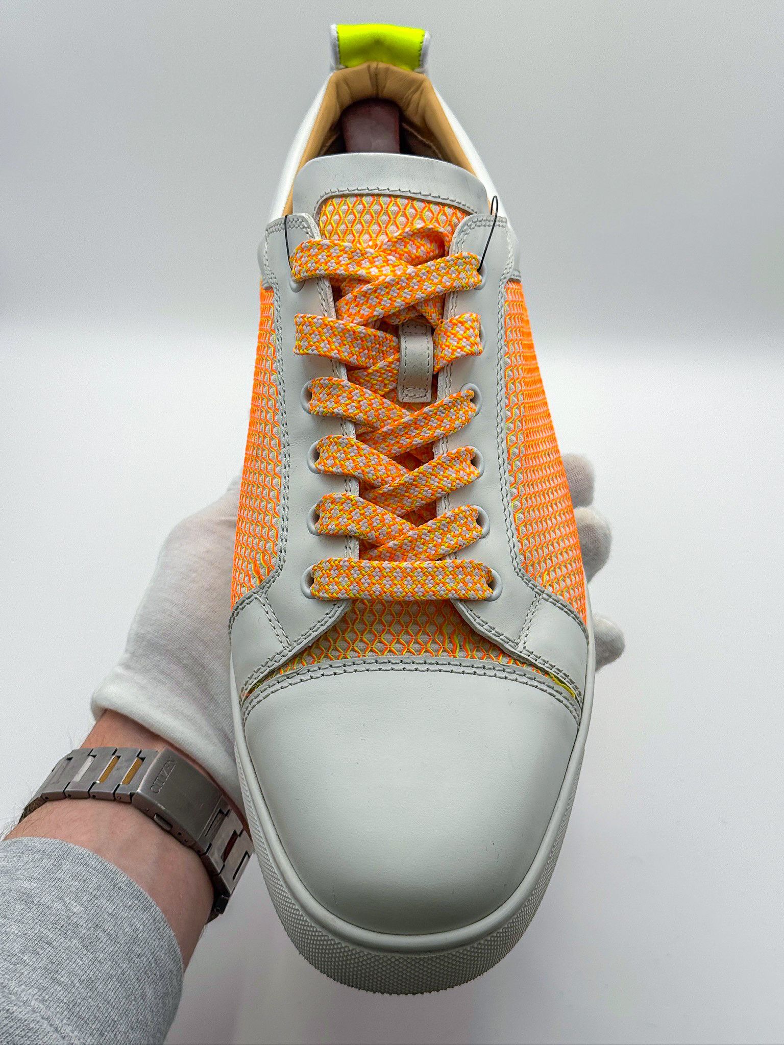 Christian Louboutin Christian Louboutin Fun Louis Junior Leather Trainers Size US 11 / EU 44 - 9 Thumbnail