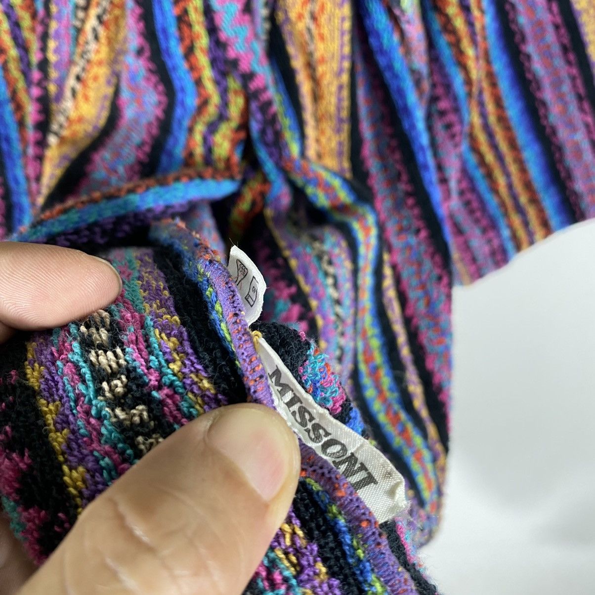 Missoni Rainbow Bathrobe Missoni Home 3D Knit Striped Sweater Unisex Size L / US 10 / IT 46 - 9 Thumbnail