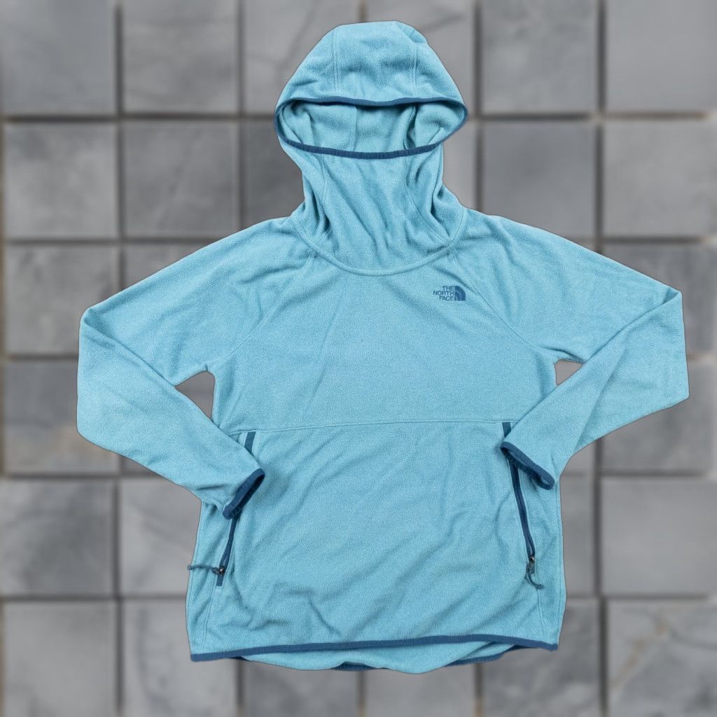 The North Face The North Face Women’s Lightweight Hooded Fleece Pullover Sweatshirt Blue Small Size S Long Sleeve Casual Pullover Lightweight Fleece Accent Logo | 佰 Size S / US 4 / IT 40 - 1 Thumbnail