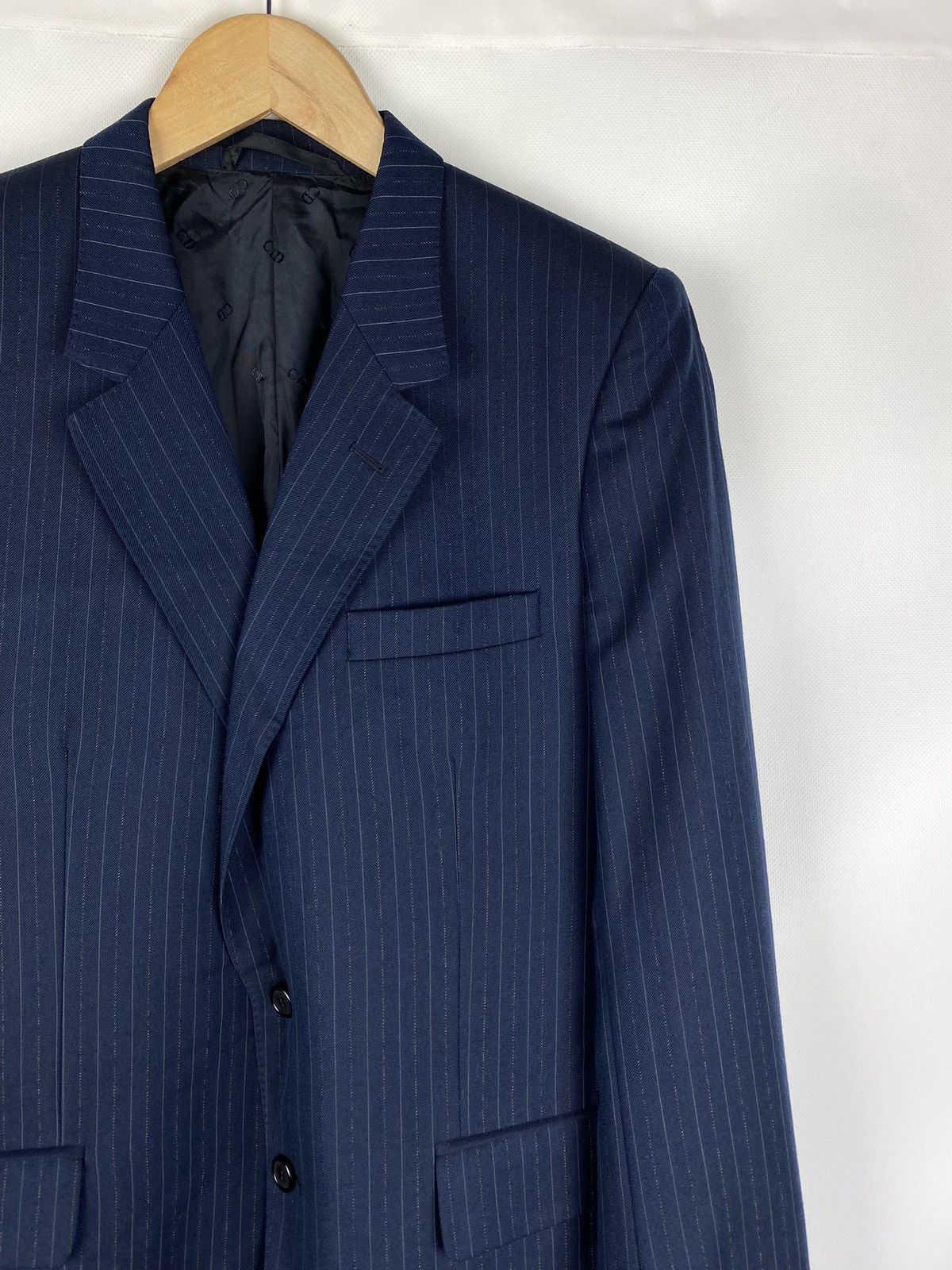 Christian Dior Monsieur × Dior × Vintage Christian Dior Monsieur vintage wool striped blazer jacket Size 40R - 5 Thumbnail