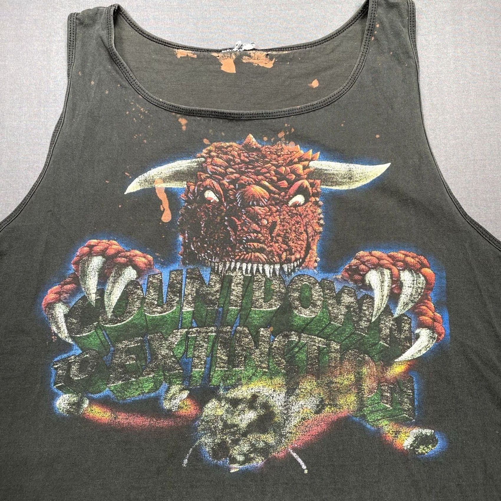 Disney VINTAGE Disney Walt Disney World Countdown To Extinction Tank Top Men’s XL 90s Mickey Mouse Black Cotton T-Shirt Unisex Adults 90s Logo Graphics Size US XL / EU 56 / 4 - 2 Thumbnail