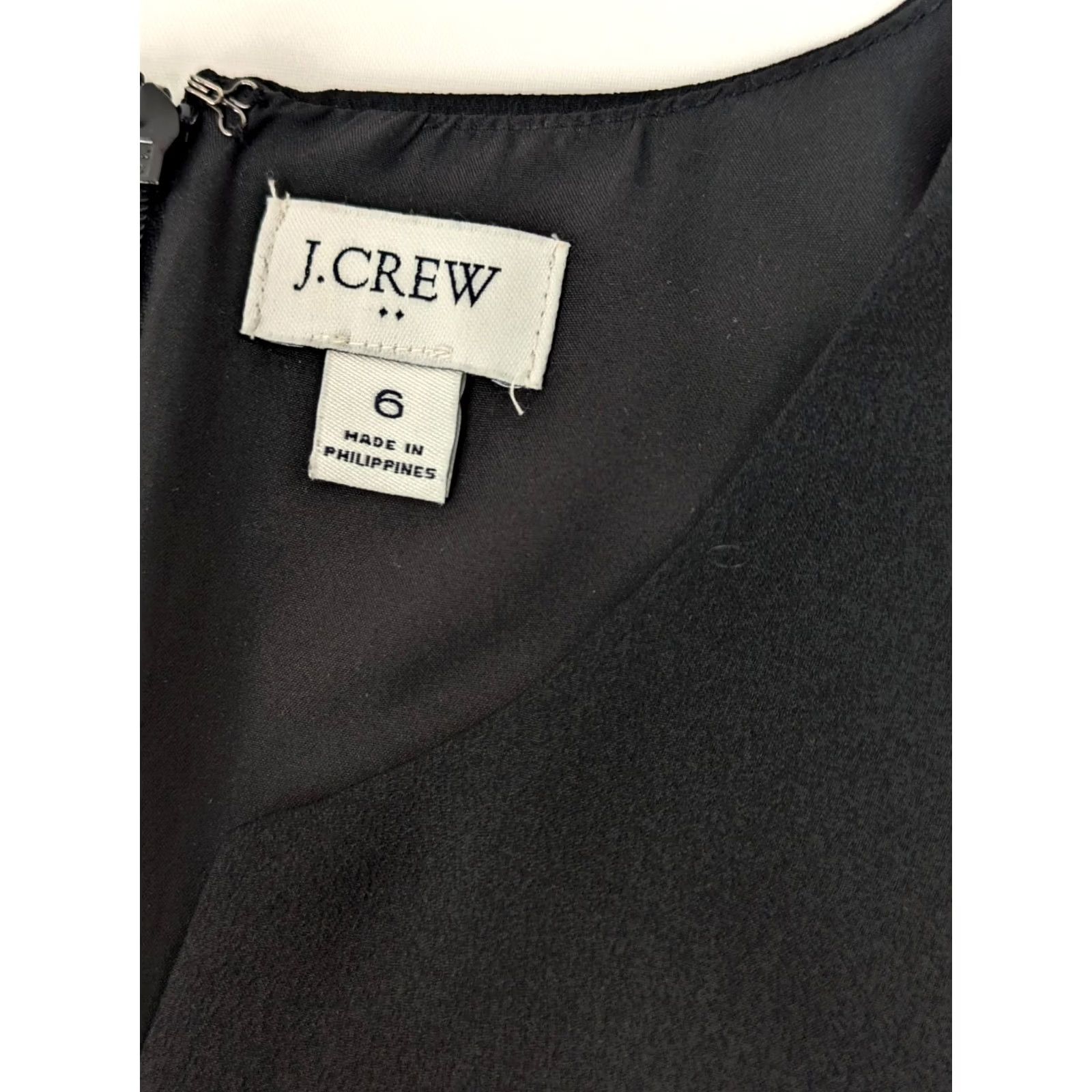 J.Crew J.Crew Black Sleeveless V-Neck Midi Dress Women 6 Black Minimalist Style Pencil Dress Modern Workwear Size M / US 6-8 / IT 42-44 - 3 Thumbnail
