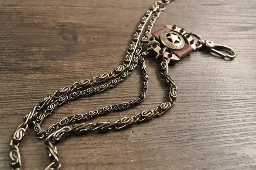 Jewelry Double Chain Trousers Pants Key Chains Size ONE SIZE - 4 Thumbnail