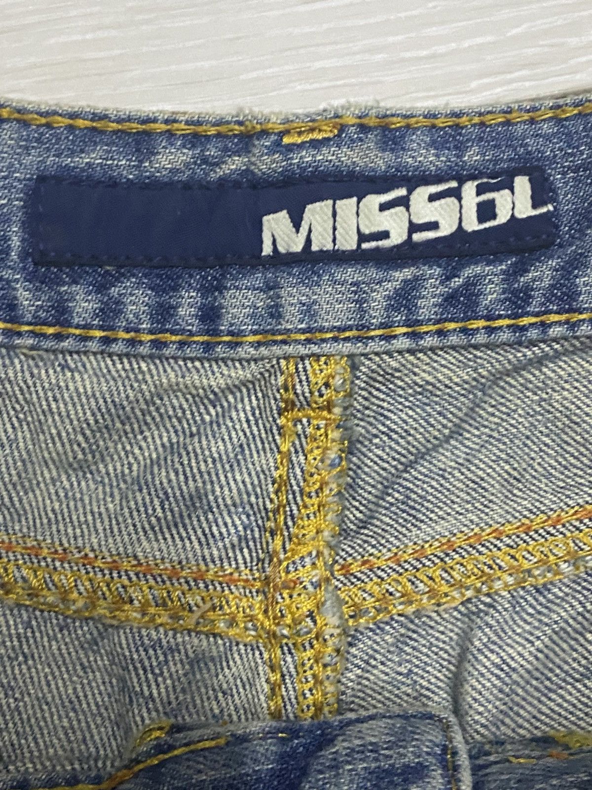 Japanese Brand Vintage Japanese Brand Miss60 Distressed Bootcut Flare Jeans Size US 30 / EU 46 - 13 Thumbnail